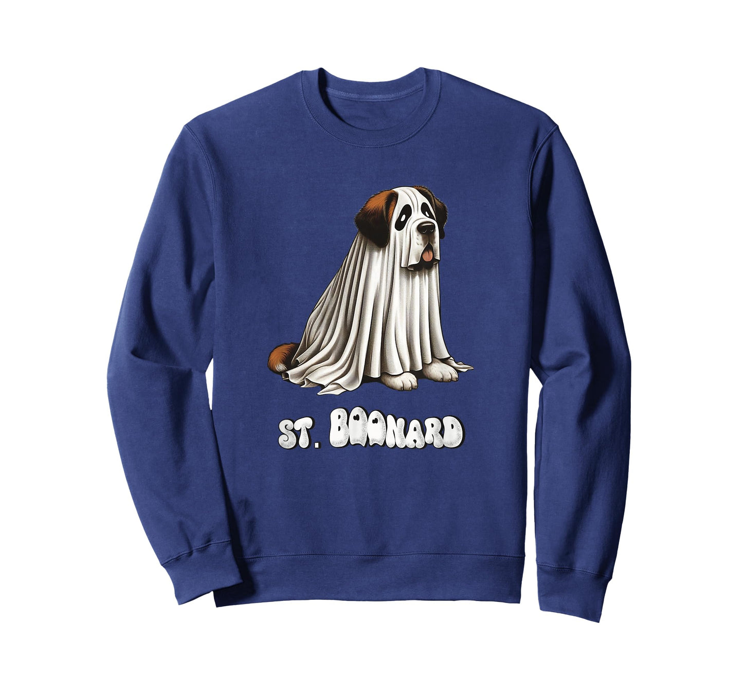 Funny Saint Bernard Halloween Ghost, St. Boonard, Dog Mom T-Shirt