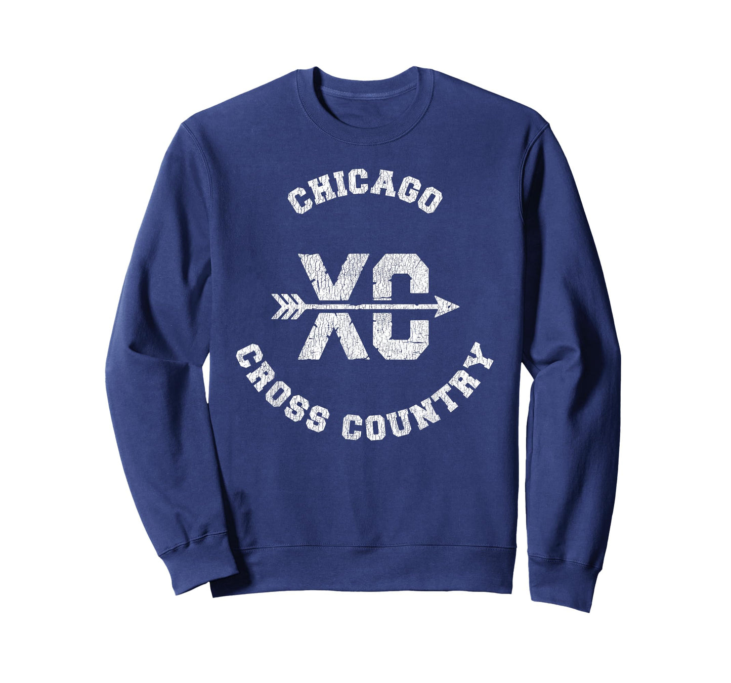 Chicago Cross Country Retro Distressed XC Running T-Shirt