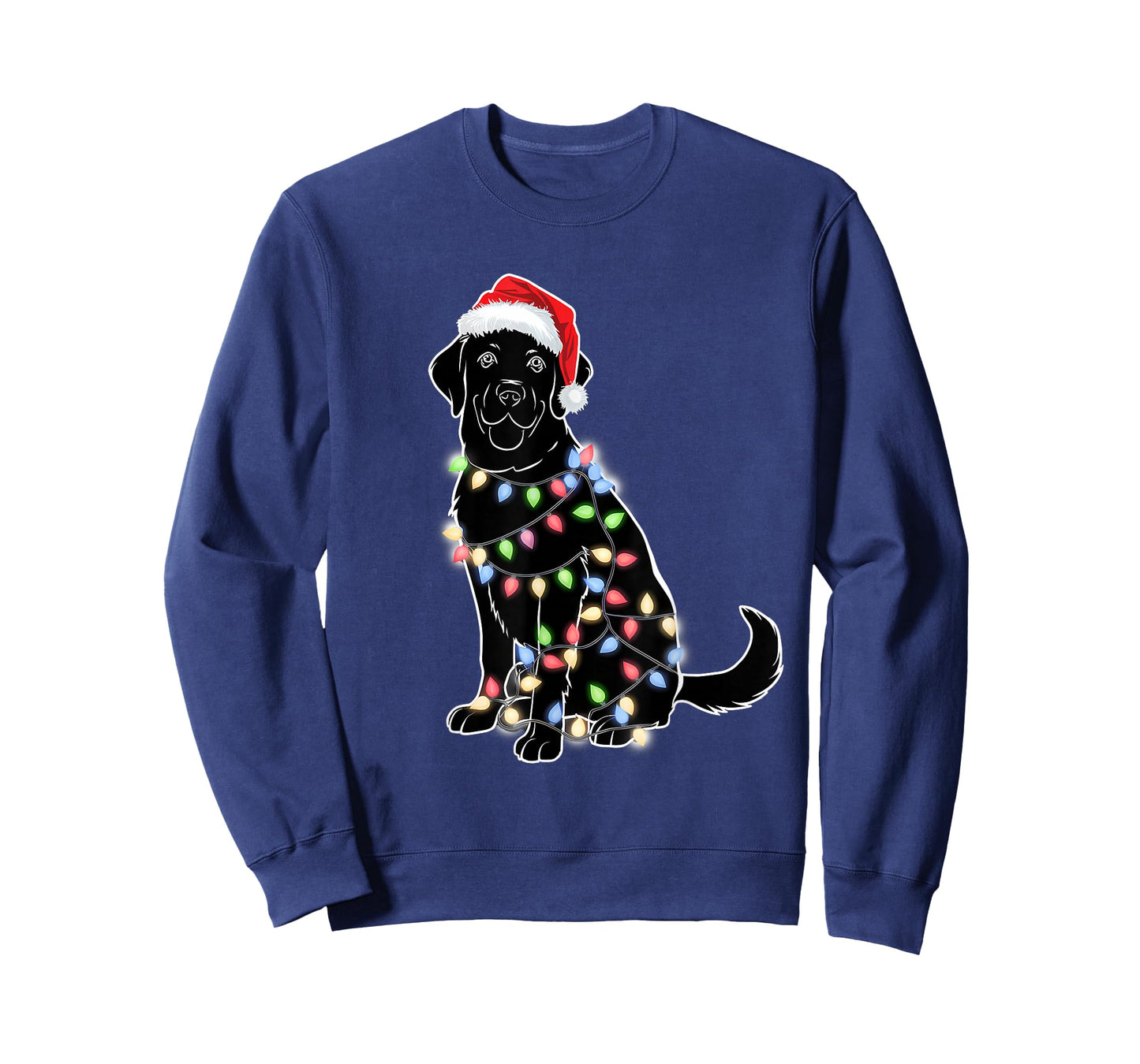 Santa Beagle Christmas Tree Light Pajama Dog Xmas T-Shirt
