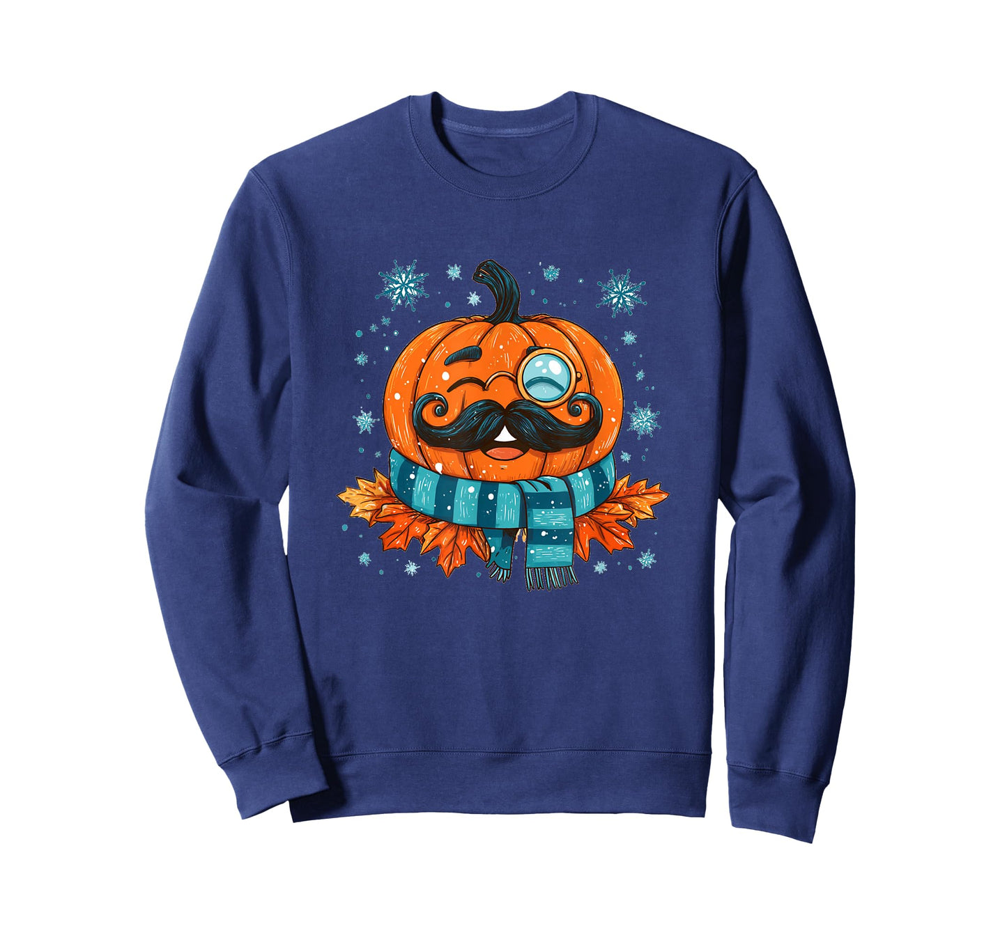 Mustache Beard Pumpkin for Fall and Pumpkins Lovers T-Shirt