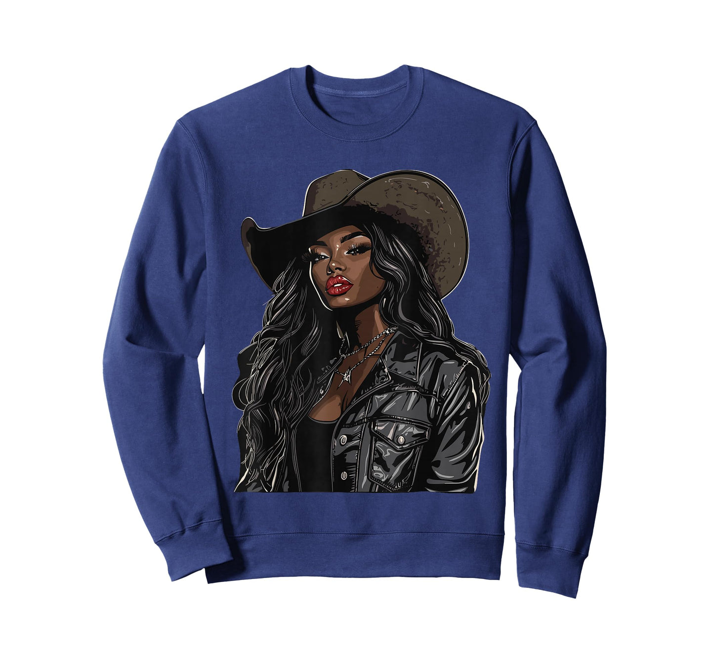 Black African American Cowgirl Western Country Texas Rodeo T-Shirt