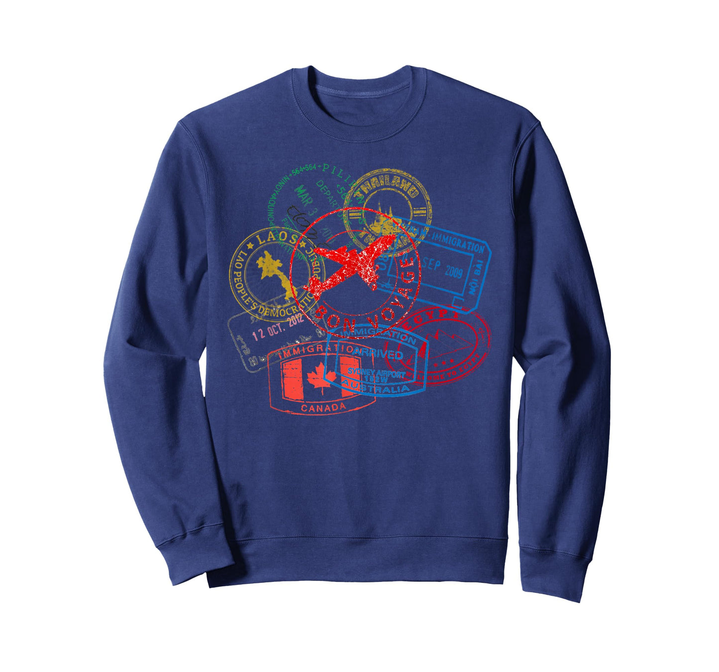 Bon Voyage Travel Stamp T-Shirt T-Shirt
