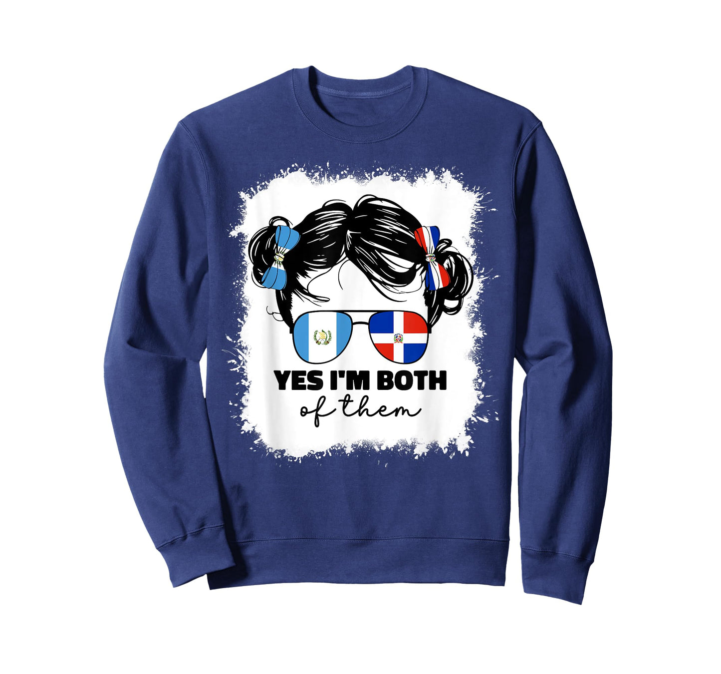 Half Dominican And Guatemalan Guatemala Flag Kids Girls Mix T-Shirt