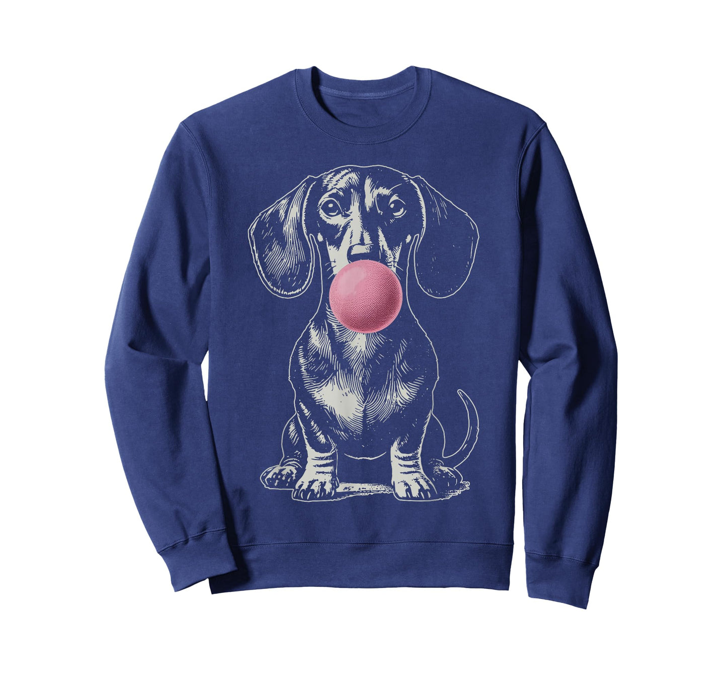 Vintage Dachshund Blowing Bubble Wiener Dog Dad Mom Owner T-Shirt