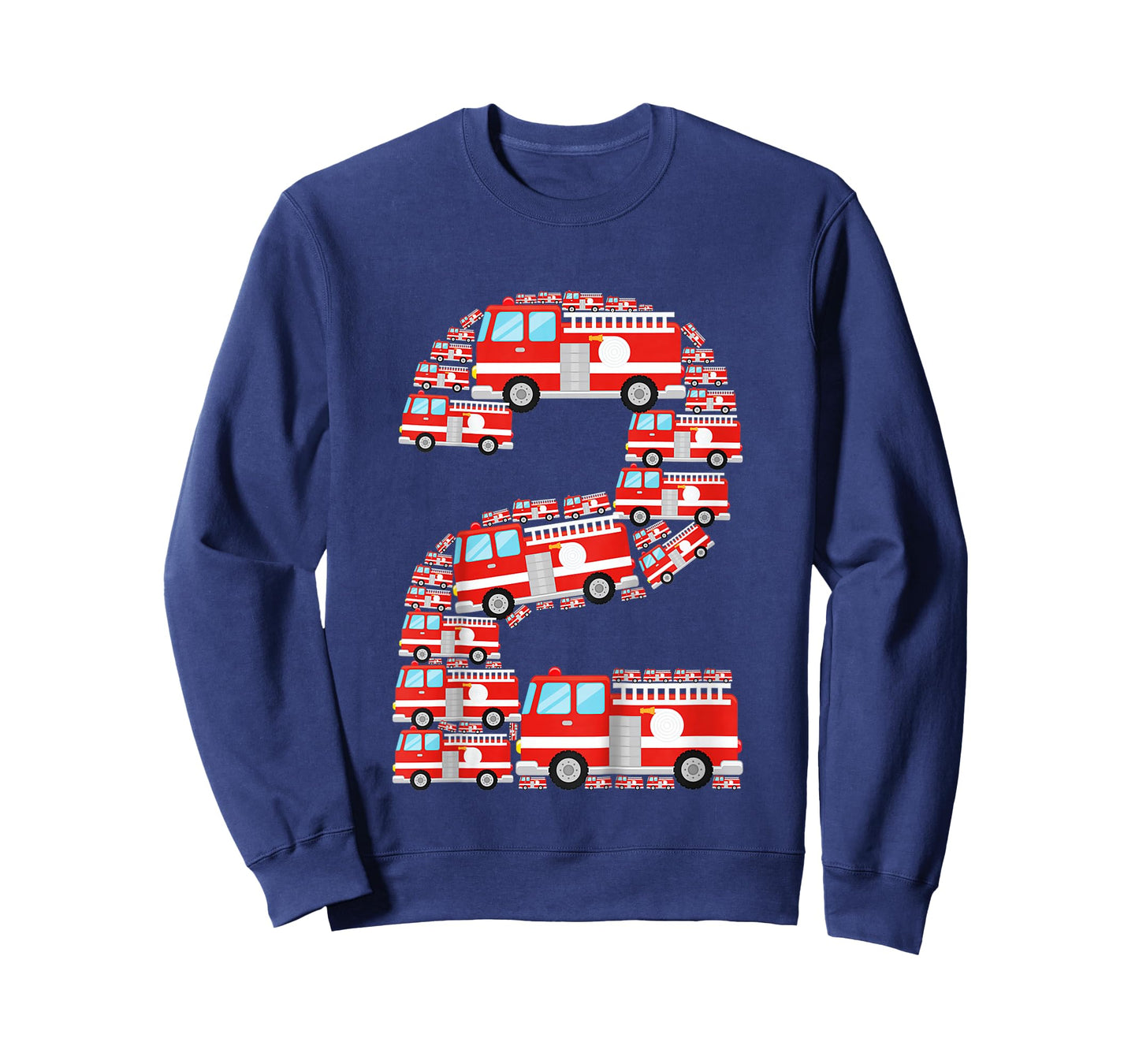 Fire Truck 2nd Birthday Boy 2 Year Old Toddler Firefighter T-Shirt