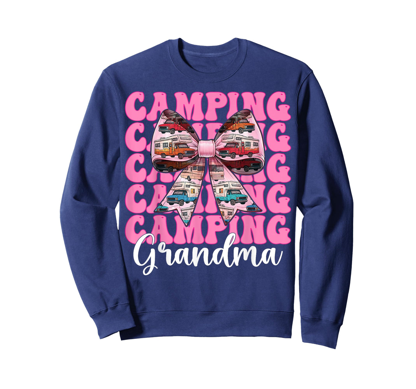 Camping Grandma RV Camping Camper Motorhome Nana Coquette T-Shirt