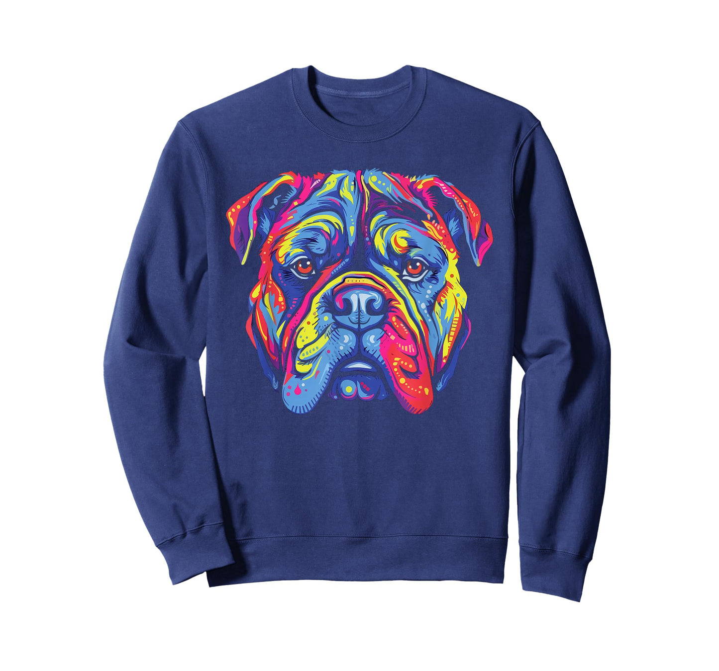 Watercolour Colourful Alapaha Blue Blood Bulldog Dogs T-Shirt