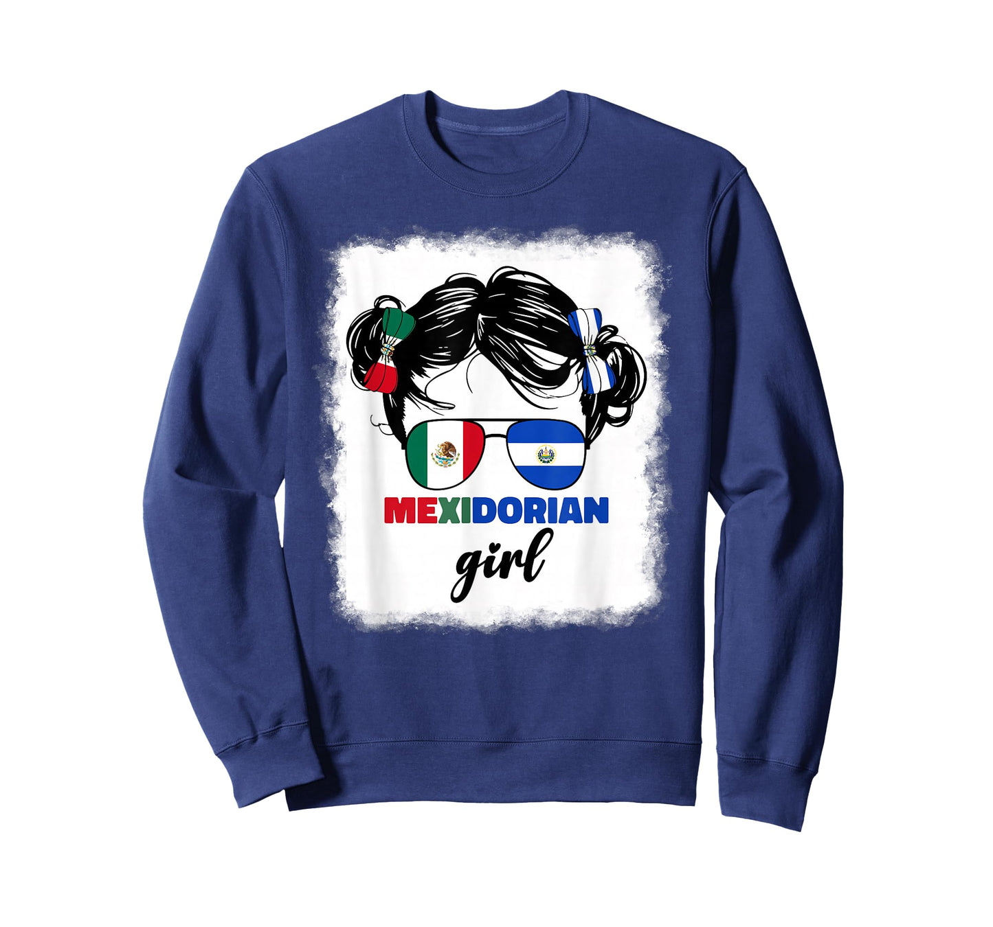Half Mexican And Salvadorian Mexico El Salvador Girl Kids T-Shirt