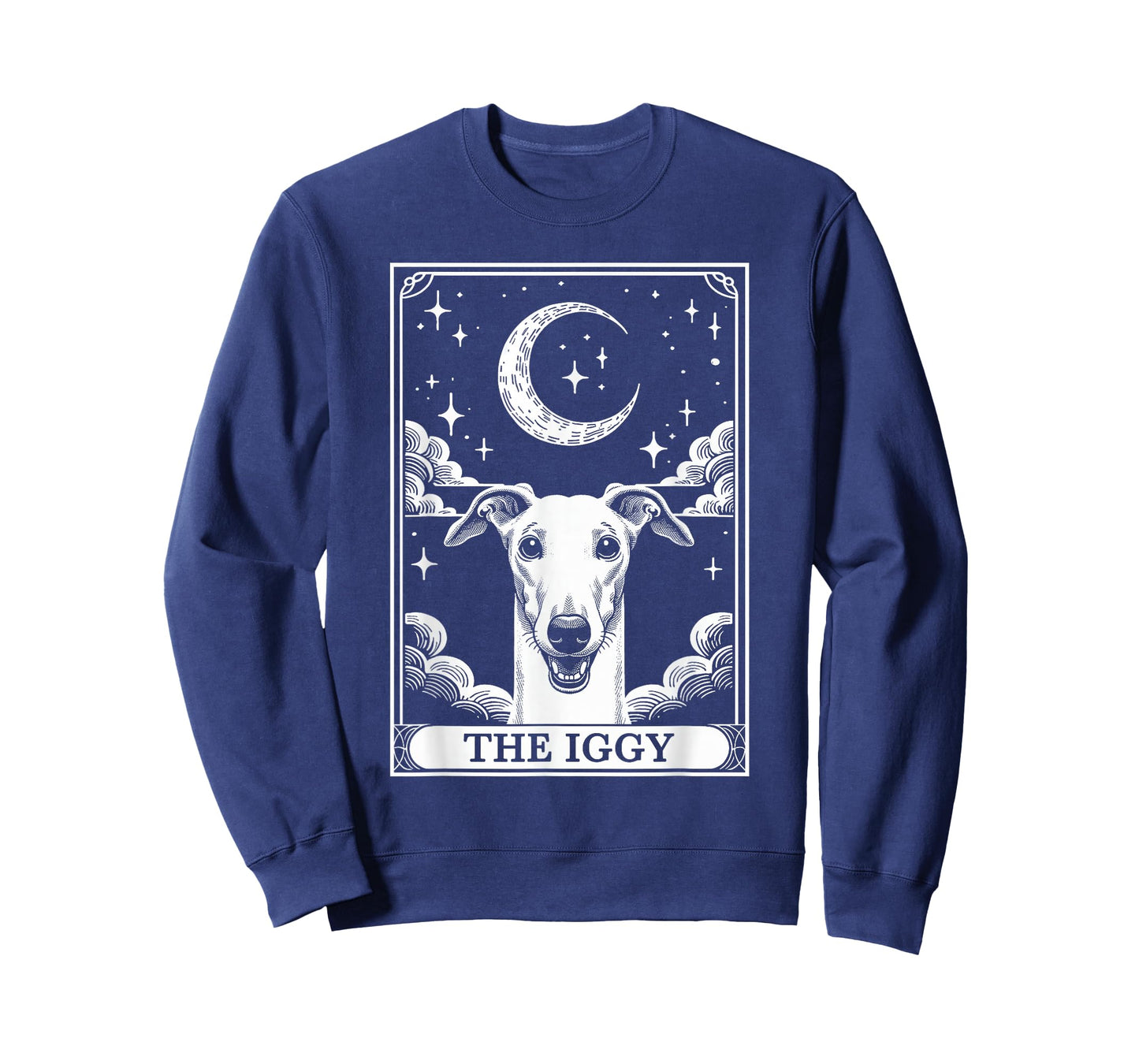 Tarot Card Vintage Crescent Moon Italian Greyhound Dog Mom T-Shirt