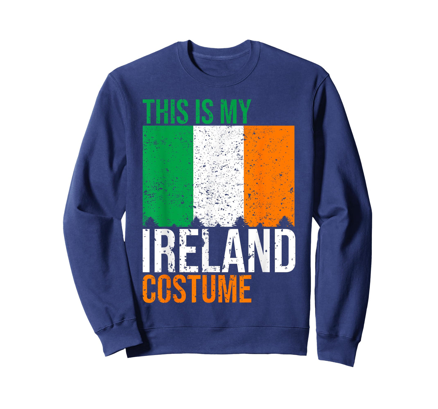 Vintage This Is My Ireland Flag Costume for Halloween T-Shirt