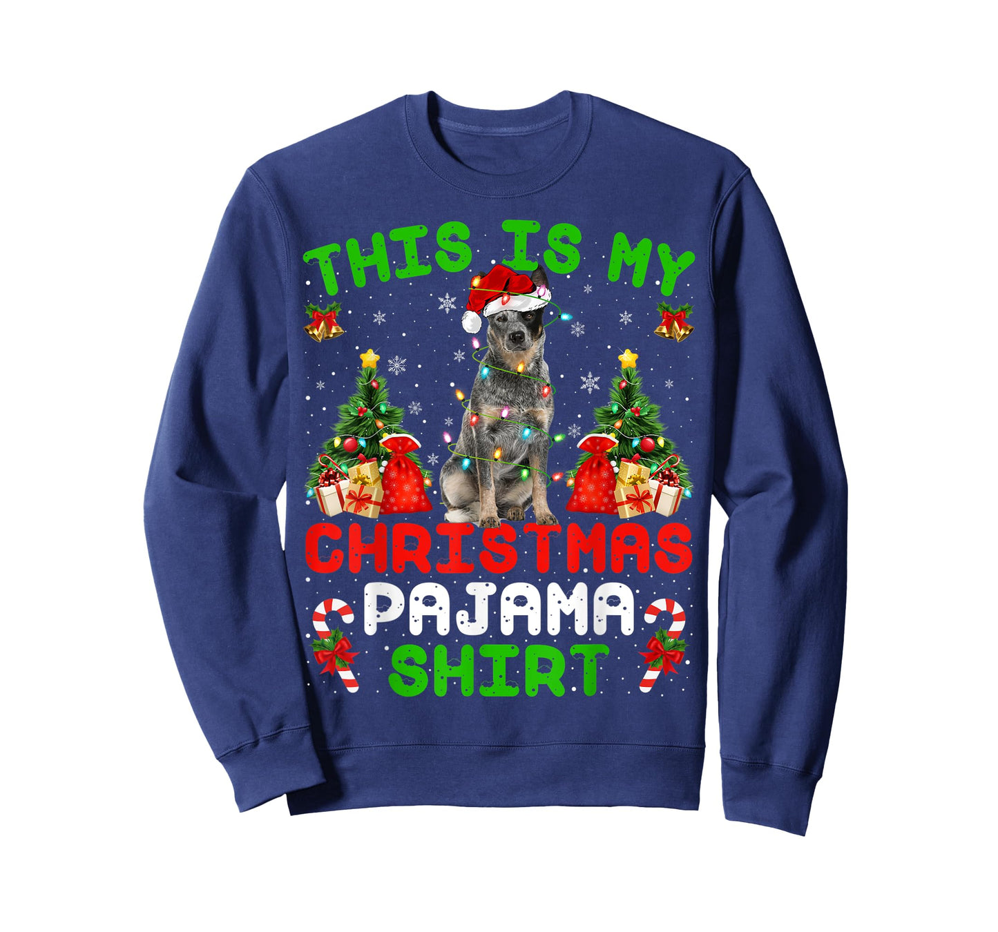 This Is My Christmas Pajama Shirt Blue Heeler Dog Christmas T-Shirt