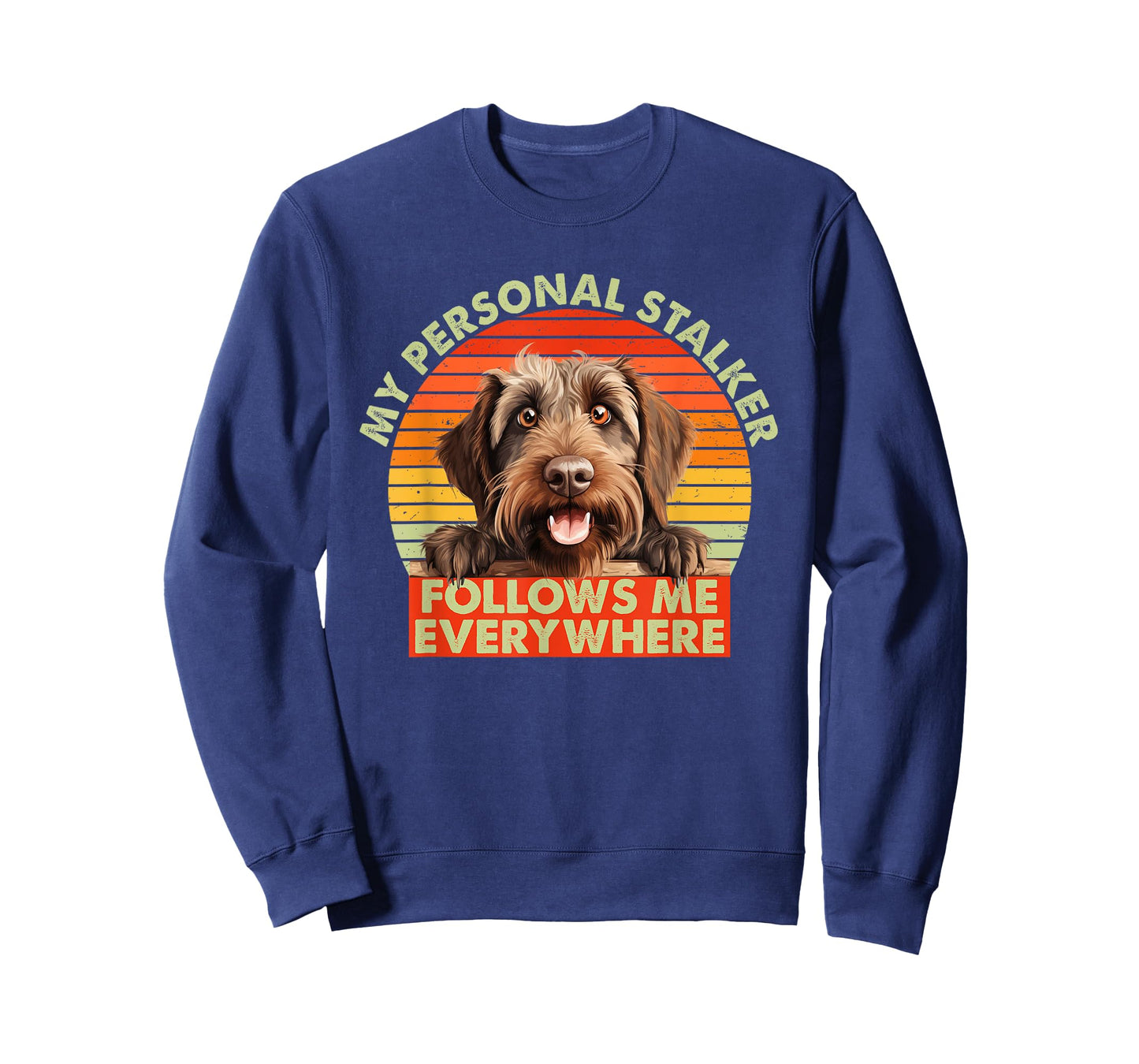 Funny Wirehaired Pointing Griffon Dog Breed Pet Follows Me T-Shirt