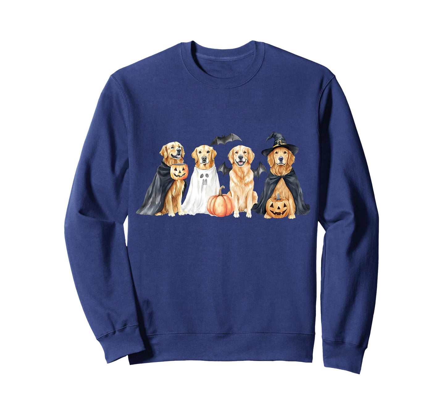Golden Retriever Dogs Ghost Boo Witch Costume Halloween T-Shirt
