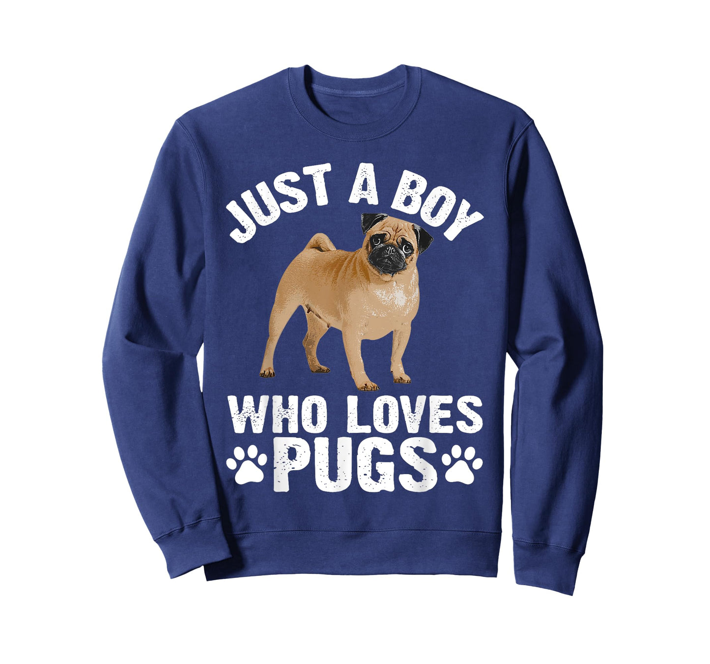 Funny Pug Design For Men Boys Pet Dog Breed Puppy Pug Lovers T-Shirt