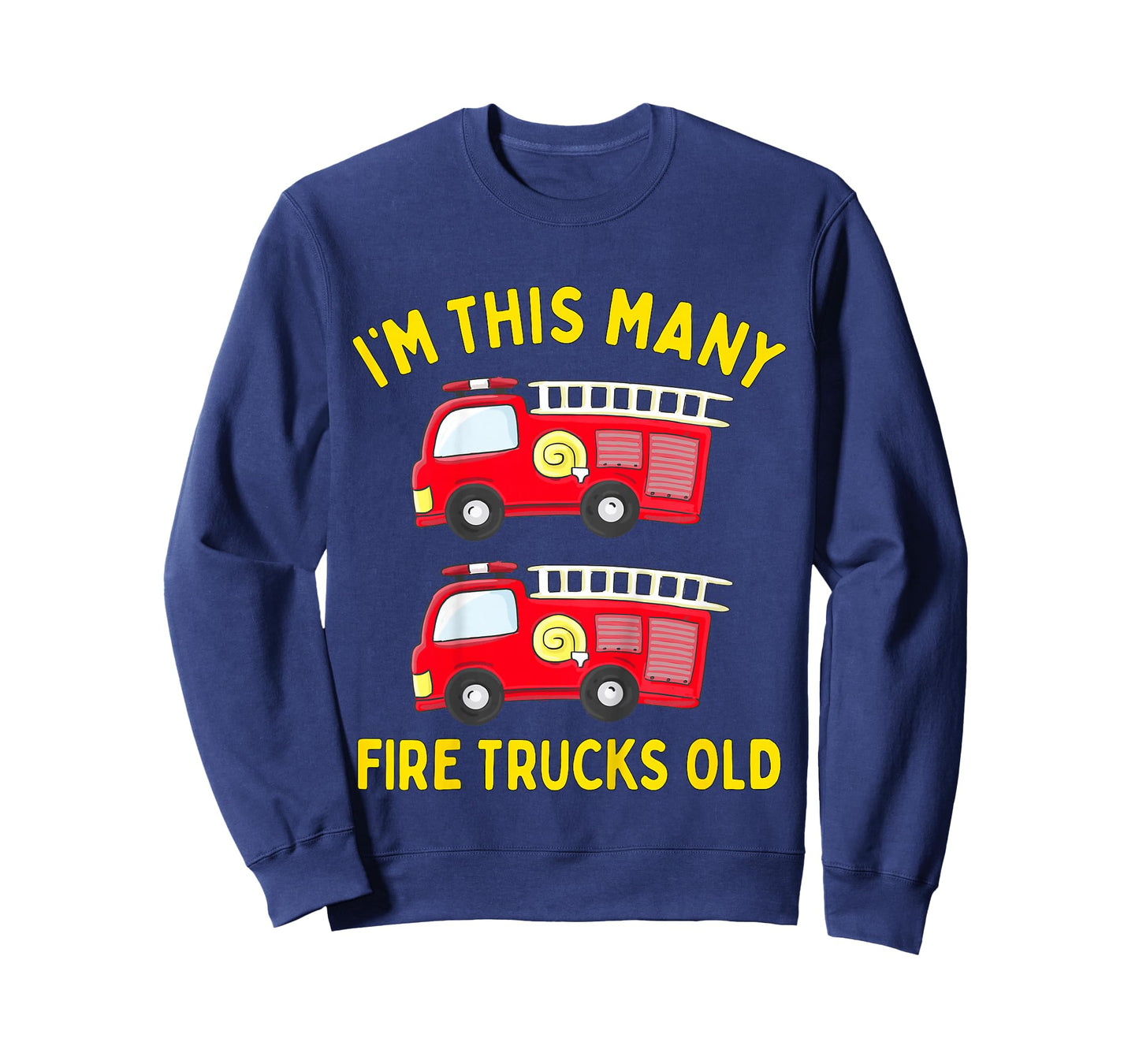 Kids Fire Truck 2nd Birthday Boy Toddler Firefighter 2 Two T-Shirt