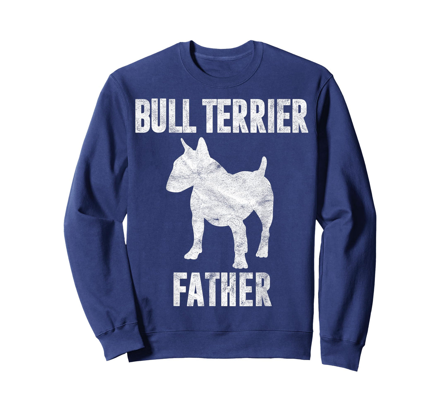 Vintage Bull Terrier Dad Gift Bully Father Dog Papa Lover T-Shirt