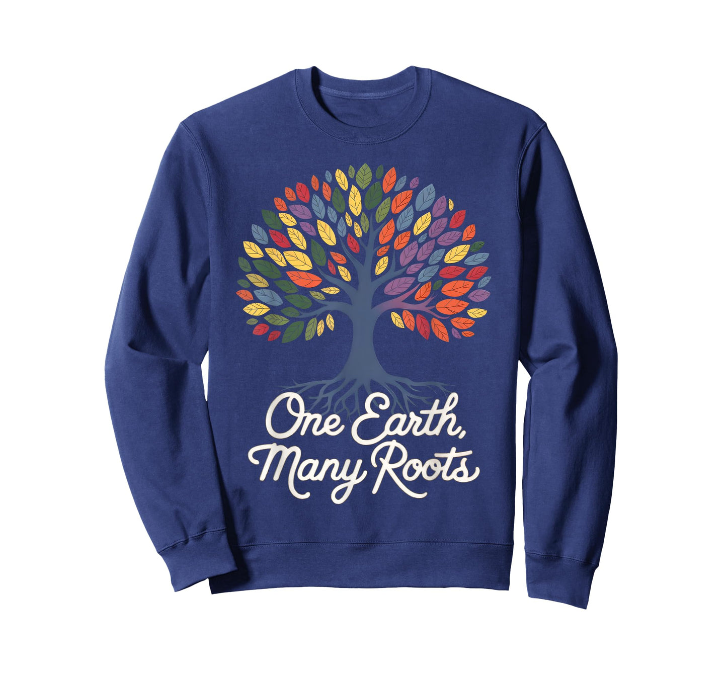 One Earth Many Roots Eco-Friendly Cultural Diversity Tree T-Shirt