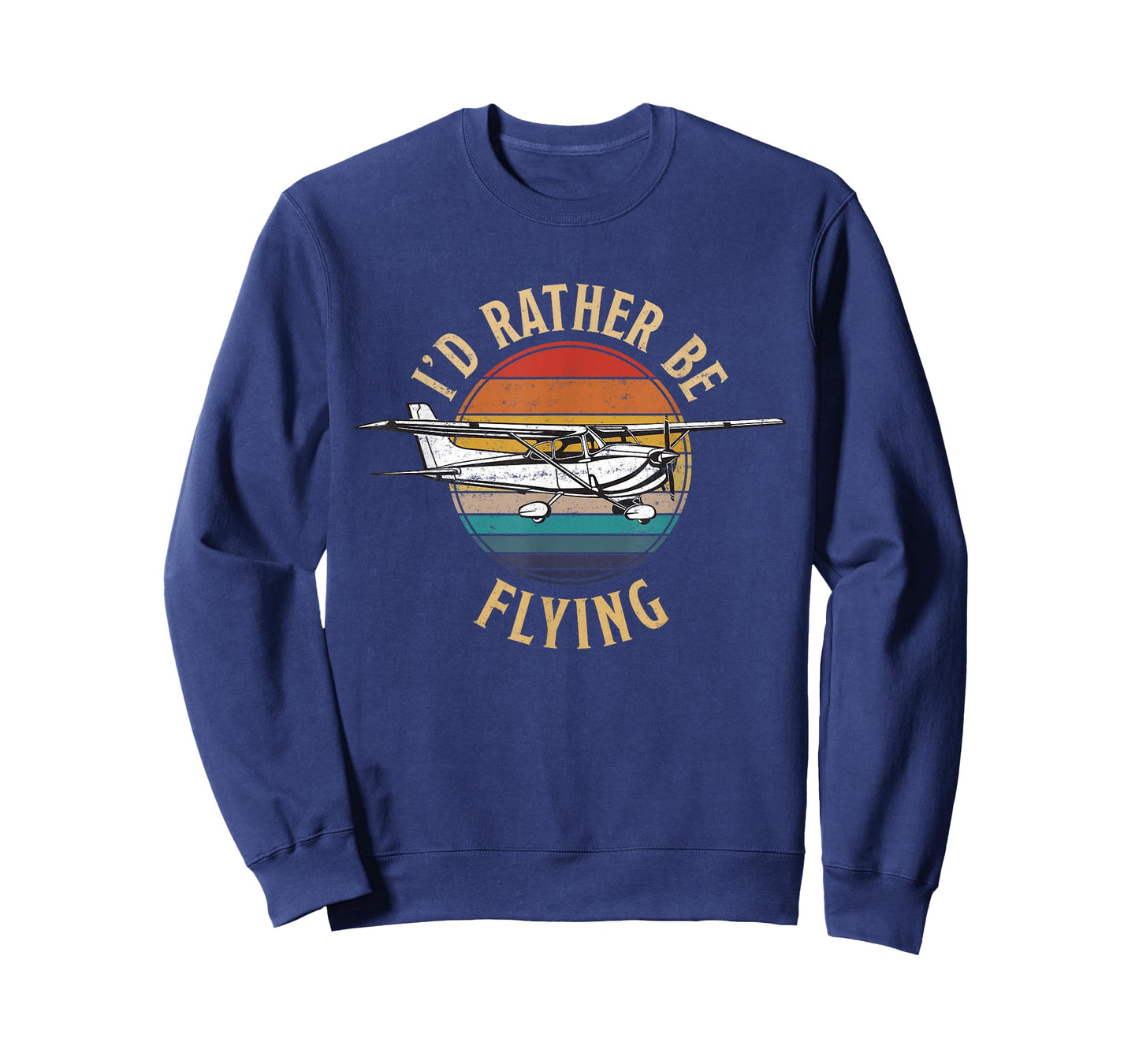 Vintage I'd Rather Be Flying C172 Airplane Cool Pilot Gift T-Shirt