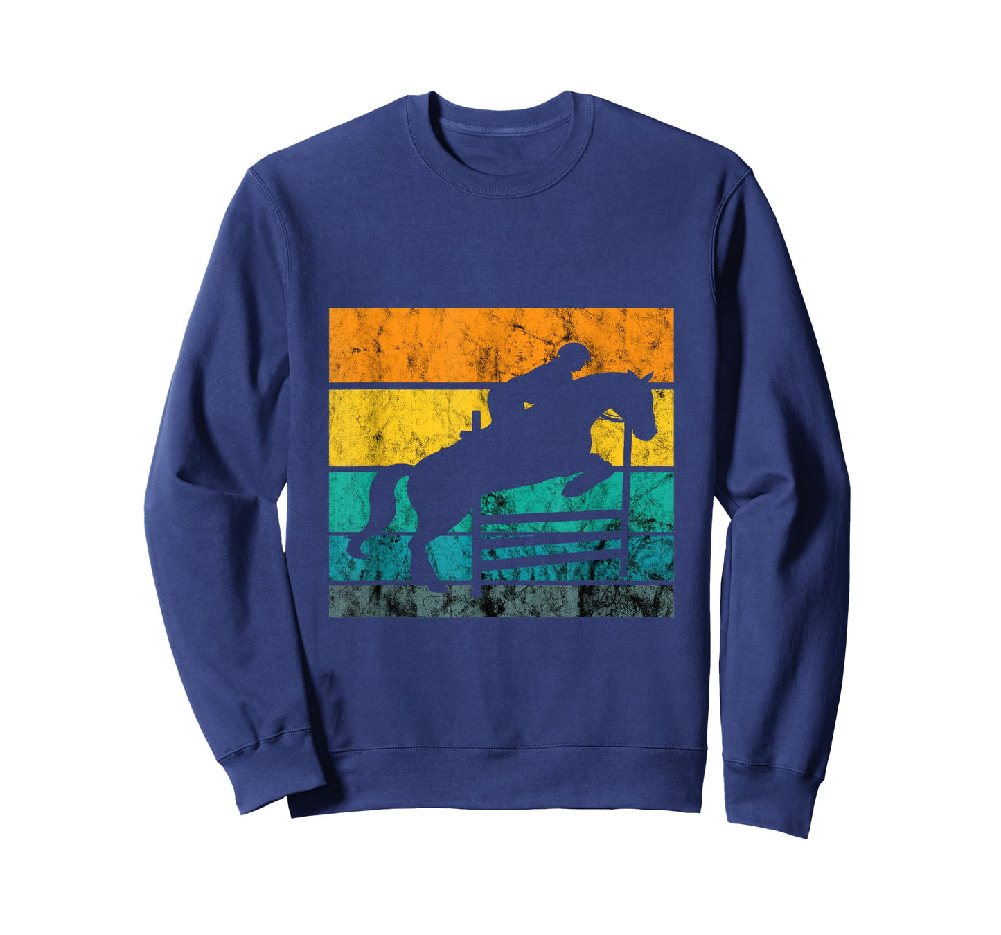Show Jumping Retro Vintage Equestrian Rider Horseback Riding T-Shirt