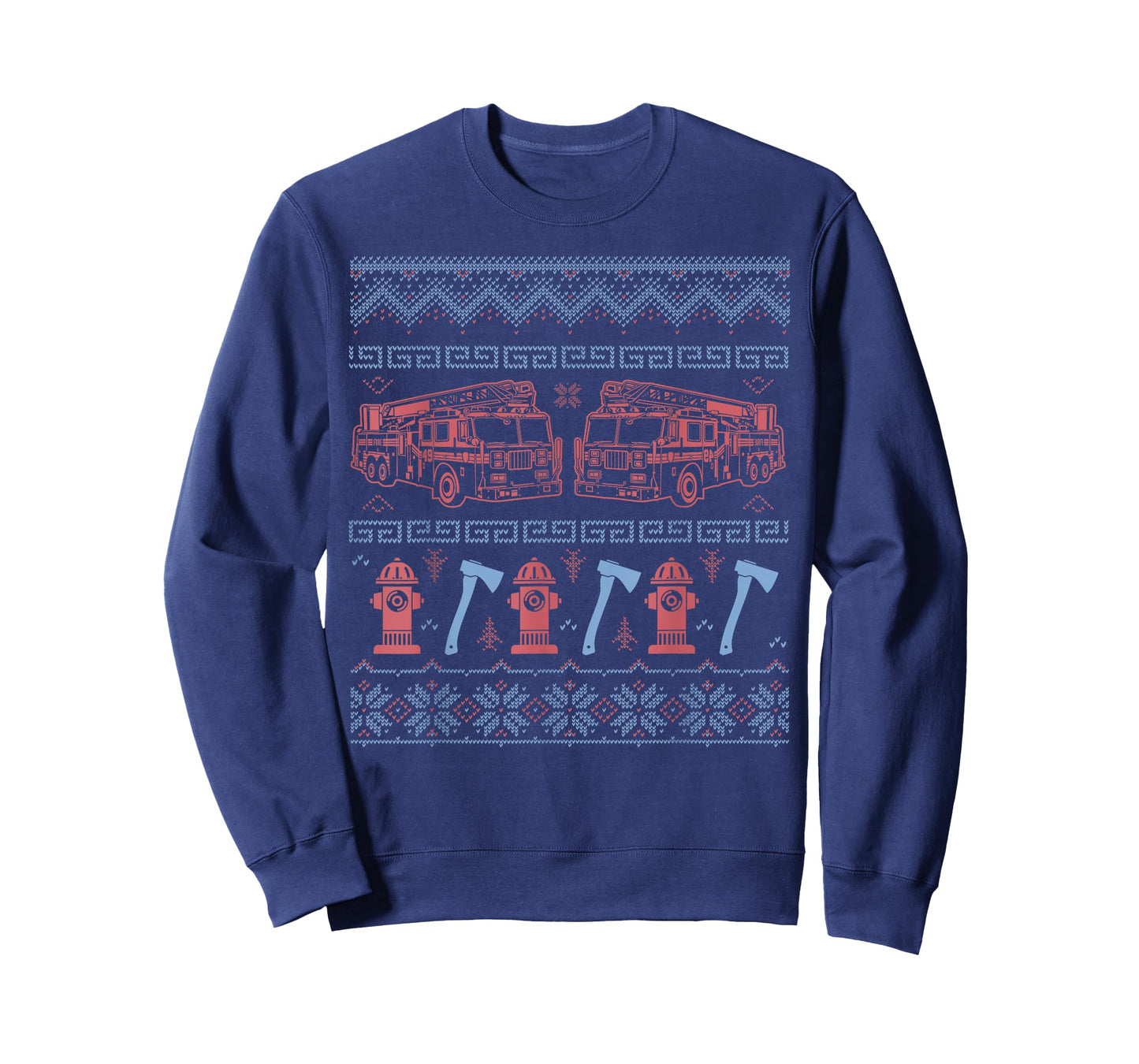 Ugly Firefighter Christmas Sweater T-Shirt