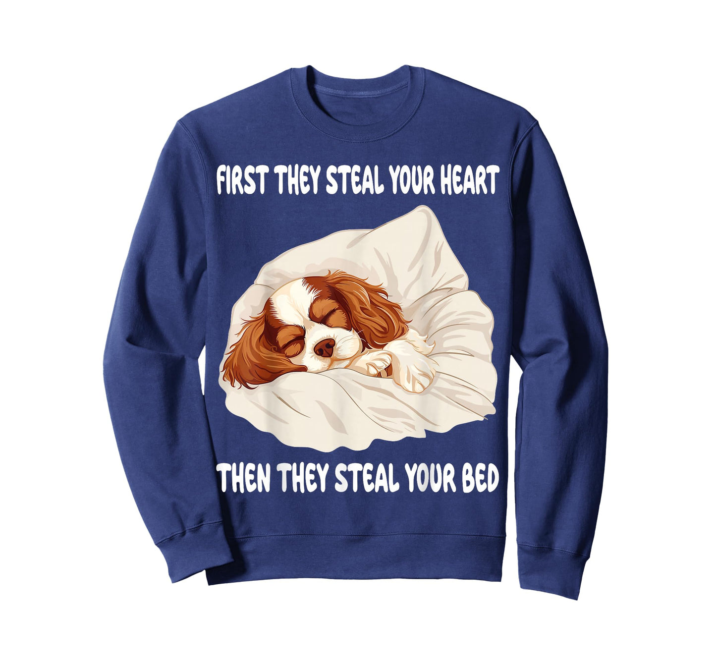 Cavalier King Charles Spaniel Sleeping Pajamas Nightgown T-Shirt