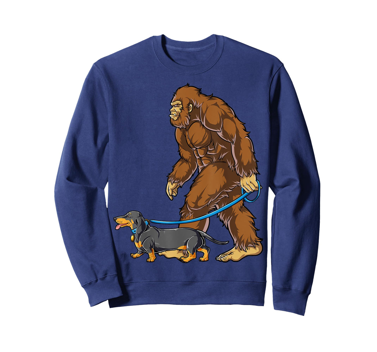 Bigfoot Dachshund Dog Walk Funny Sasquatch Lovers Men Women T-Shirt