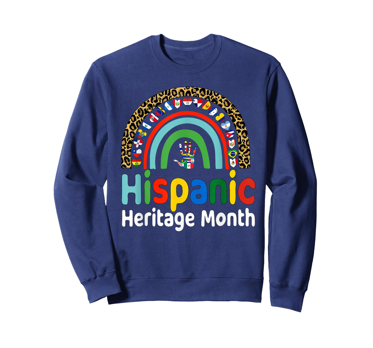 National Hispanic Heritage month Rainbow Tee Countries Flags T-Shirt
