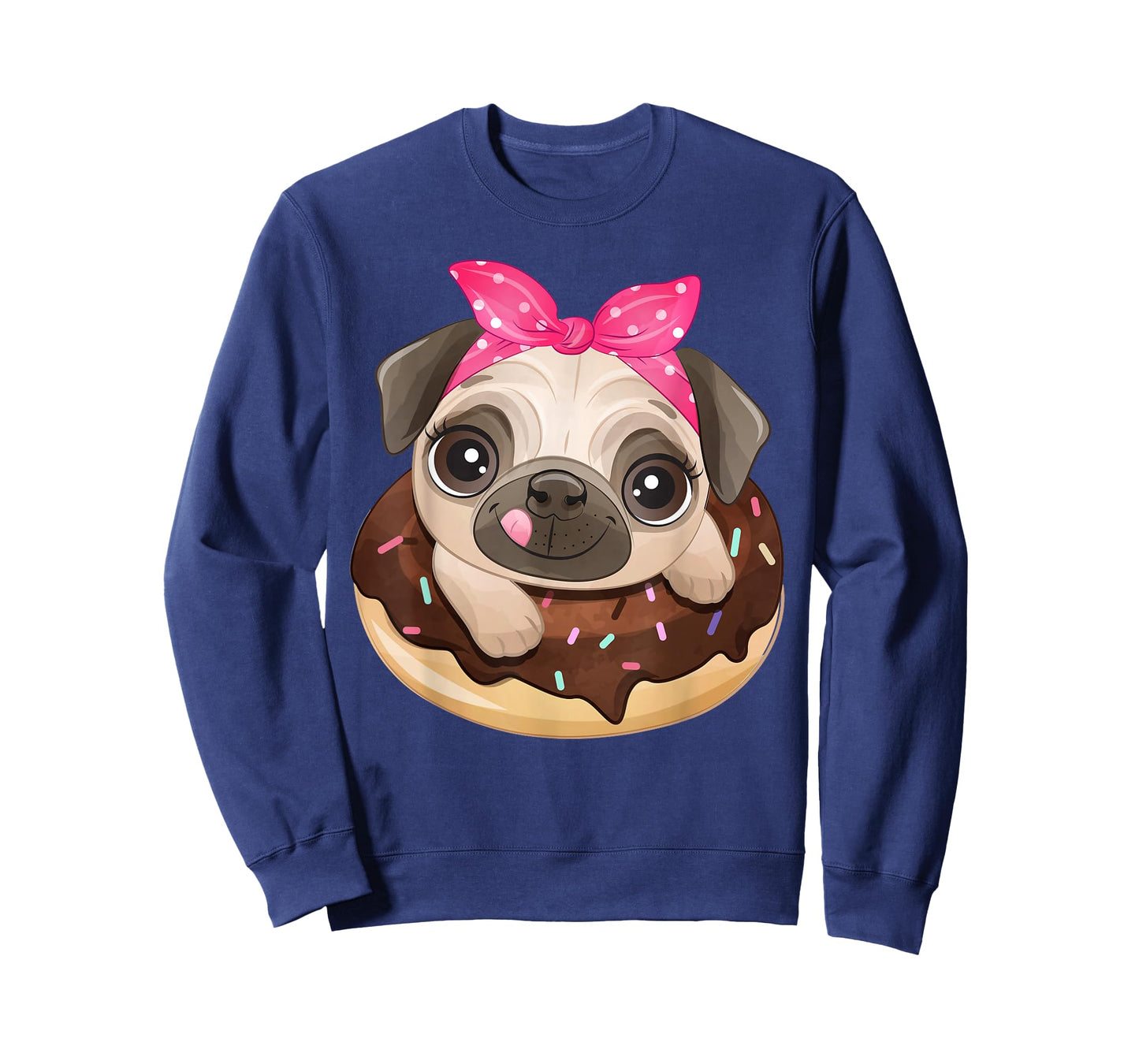 Cute Pug Shirt Donut Girls Dog T-Shirt