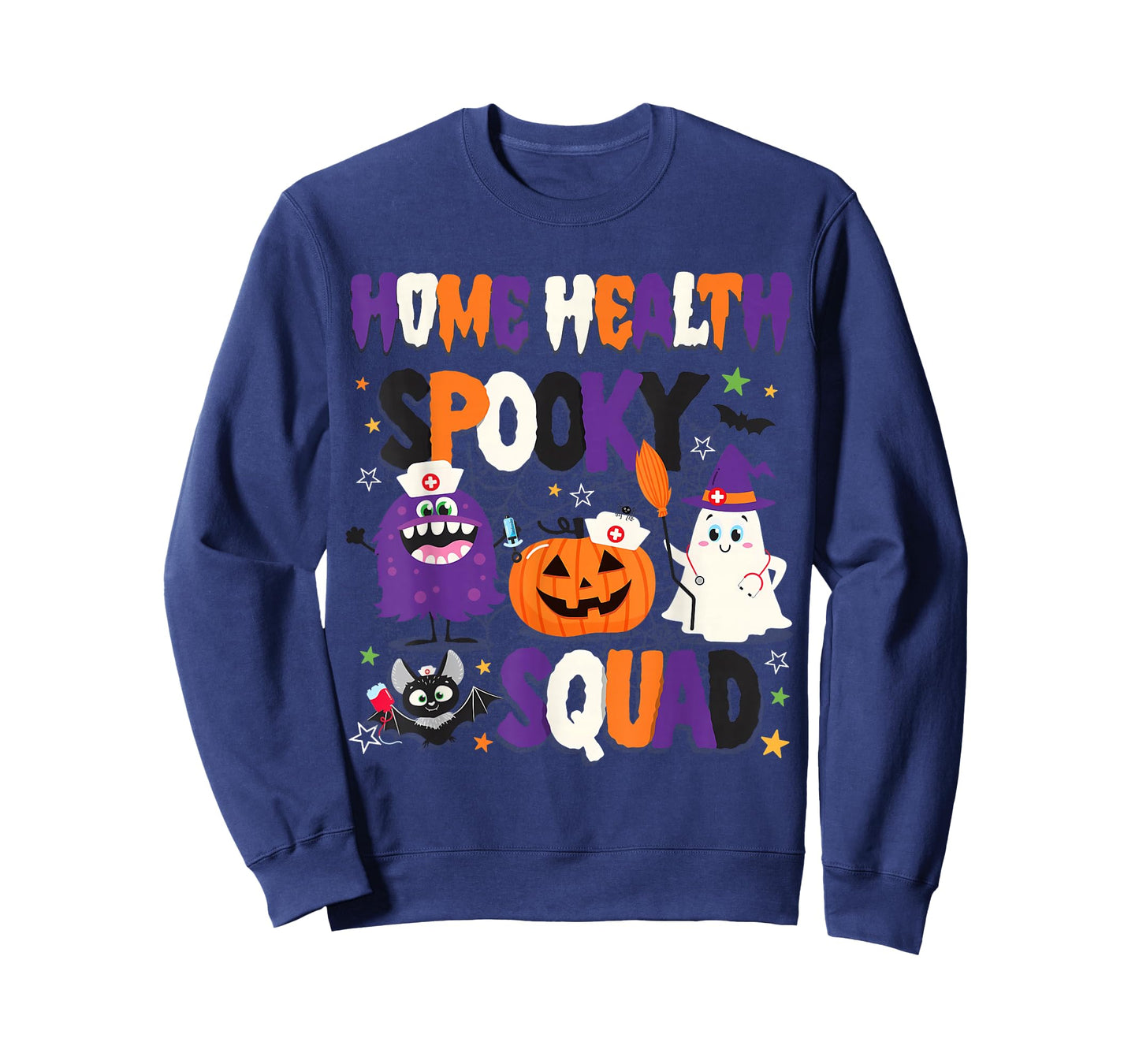 Home Health Nurse Halloween Shirt Home Health Spooky Squad T-Shirt