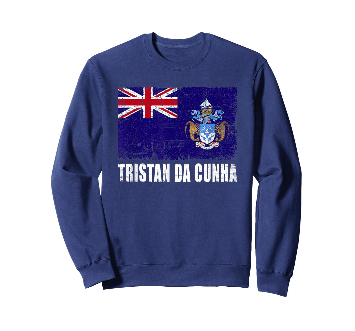 Tristan Da Cunha Flag Grunge Country Flag Tristan Da Cunha T-Shirt