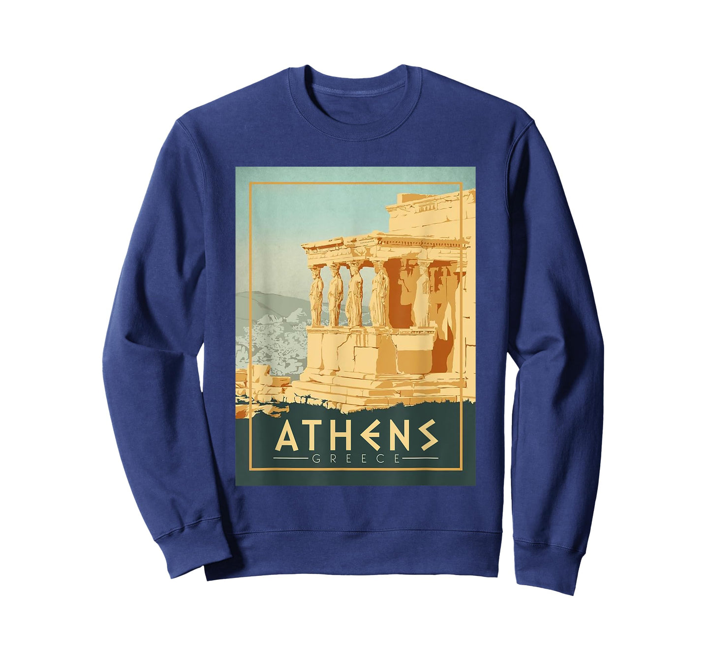 Vintage Athens Ancient Temple Of Athena Greece Souvenir T-Shirt