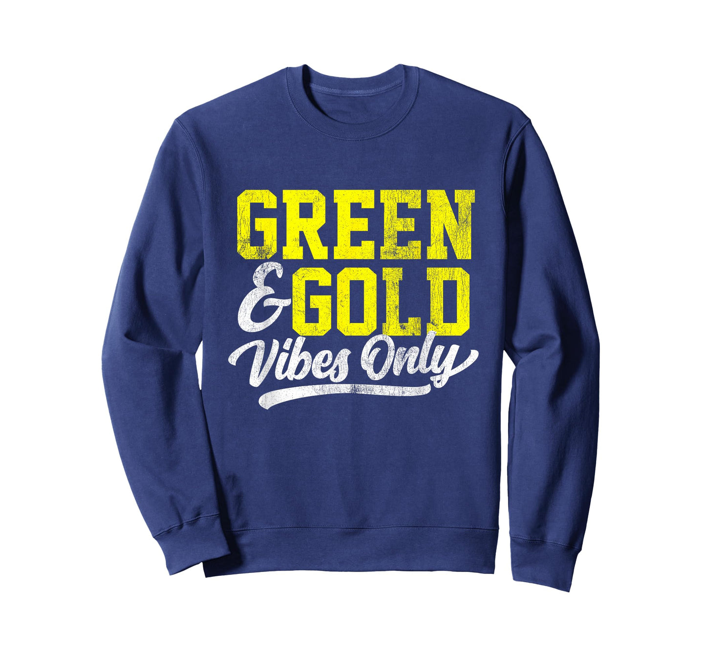 Green & Gold Vibes Only Game Day High School Football Group T-Shirt