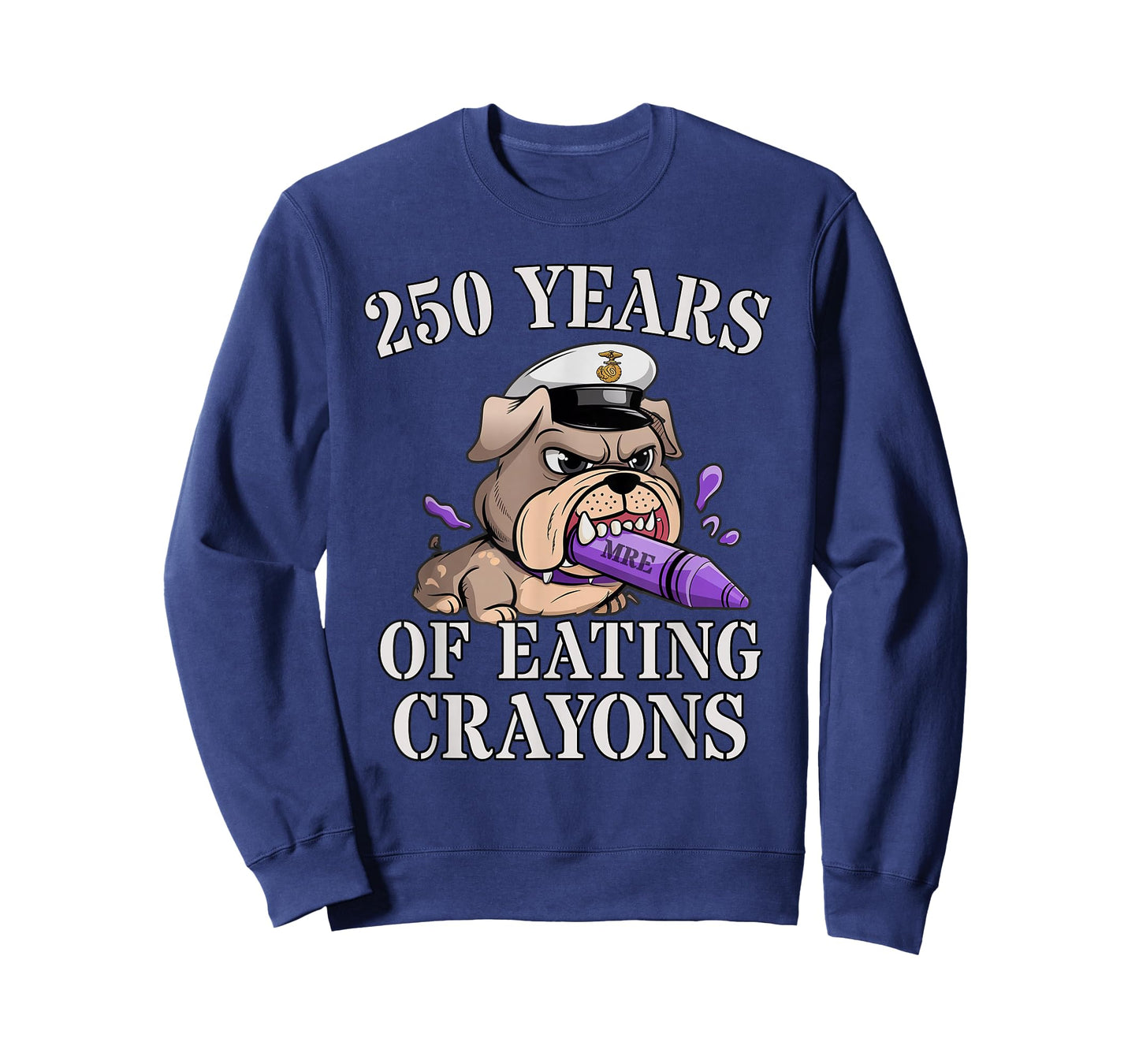 Sarcastic 250 Years of Eating Crayons Jarhead Squad Military T-Shirt