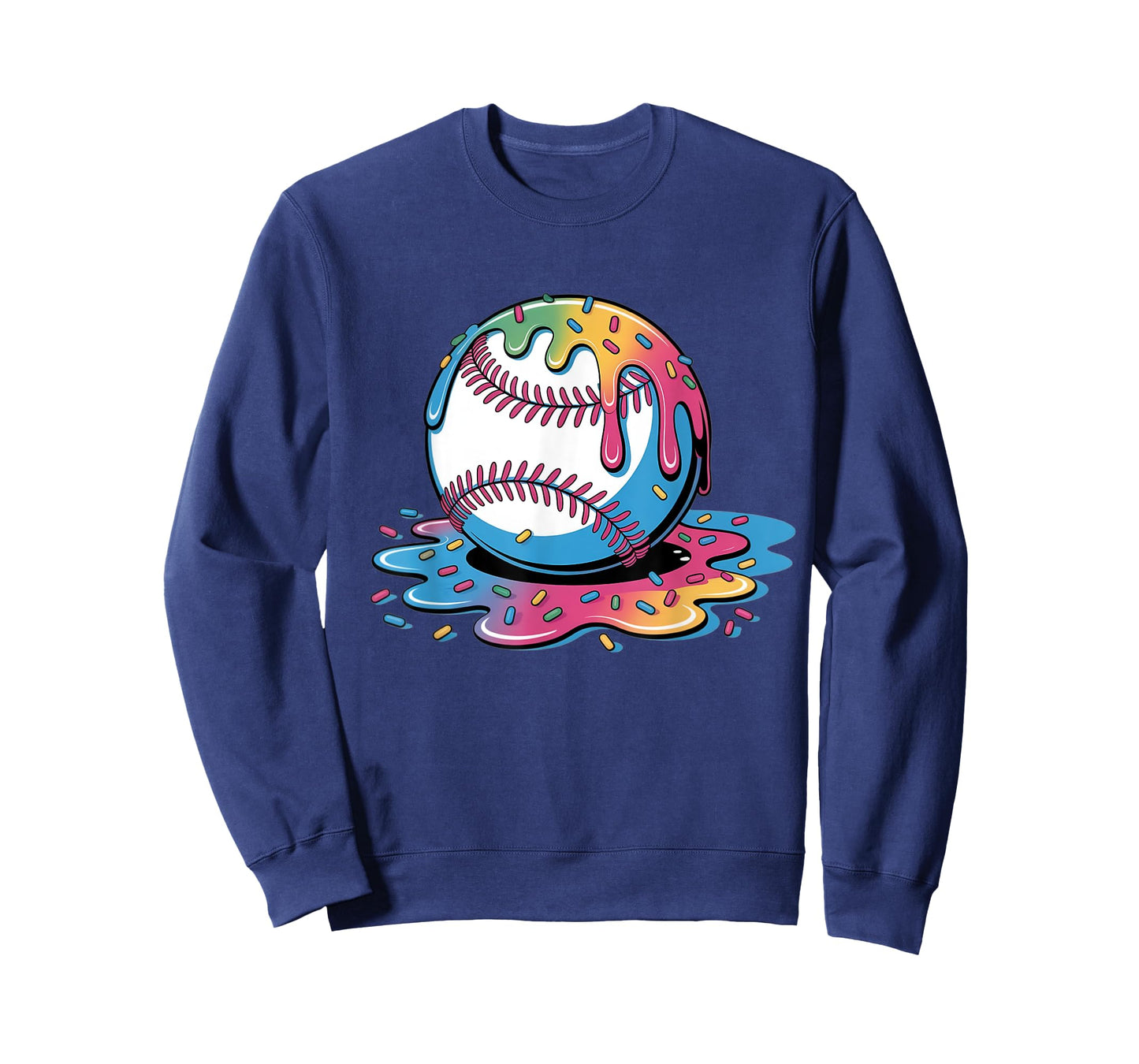Baseball Ball Ice Cream Drip Youth Boys T-Shirt