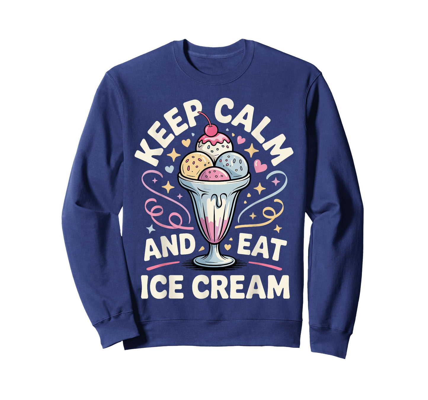 Funny Ice Cream Art for Men Women Kids Dessert Ice Cream Fan T-Shirt