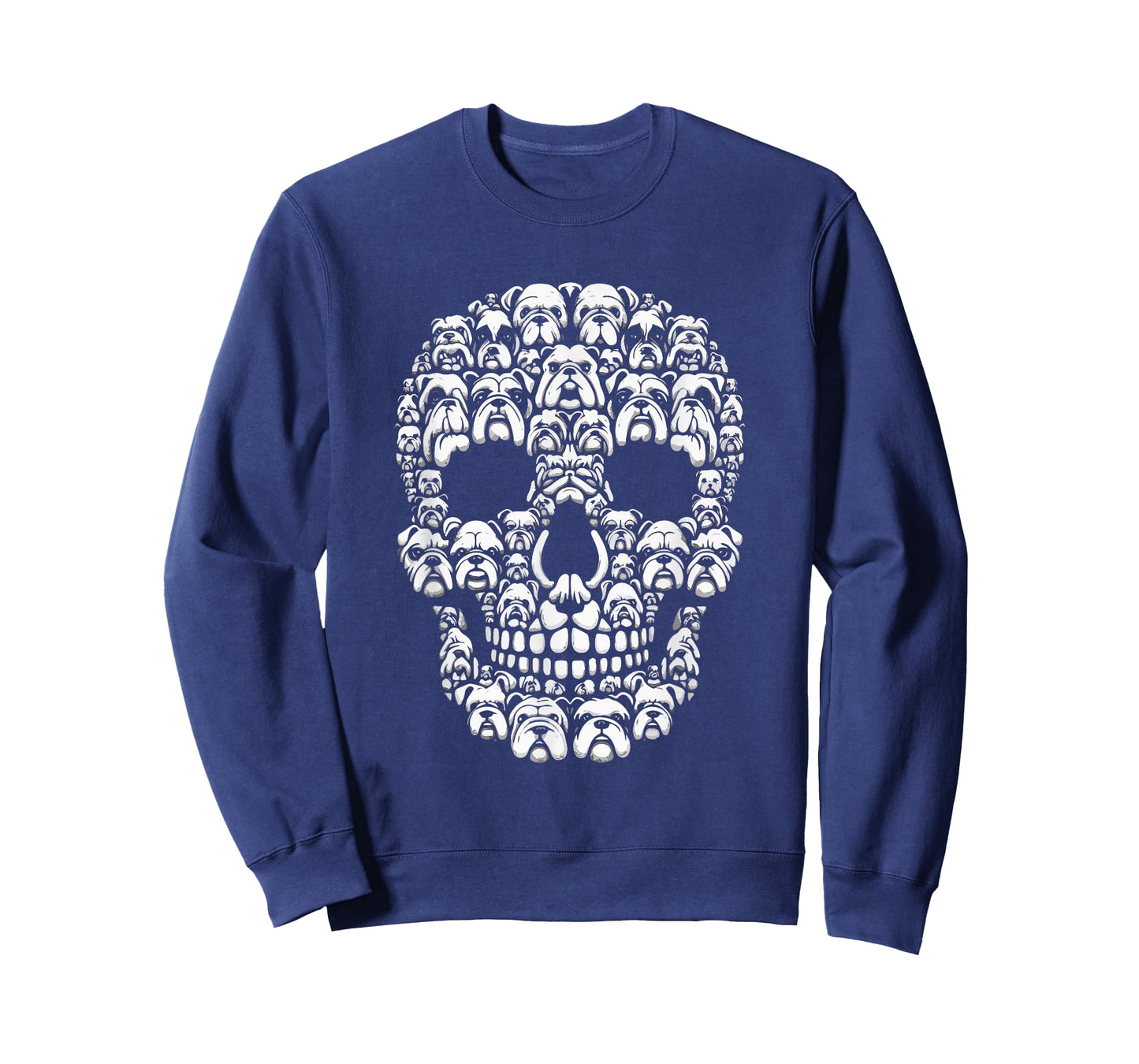 Group English Bulldogs As Halloween Skull Costume Dog Owner T-Shirt