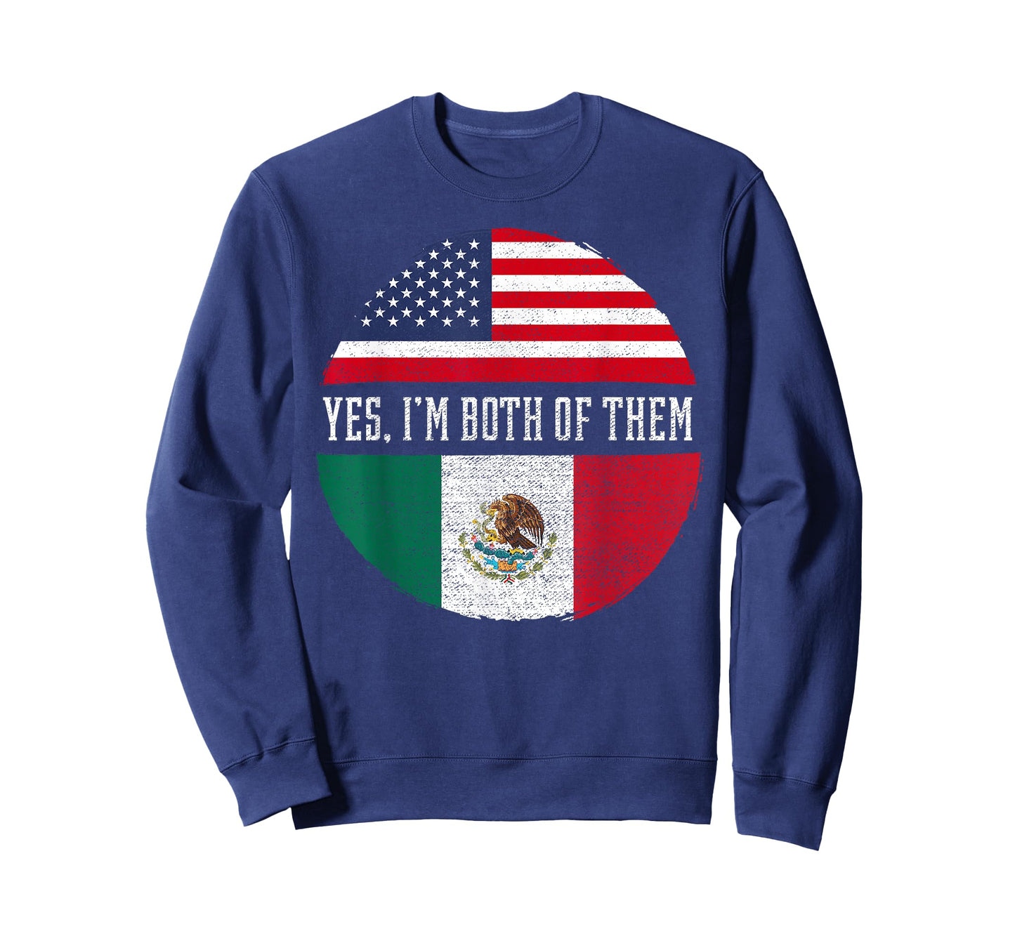 Half American Half Mexican USA Flag Mexico Heritage DNA T-Shirt