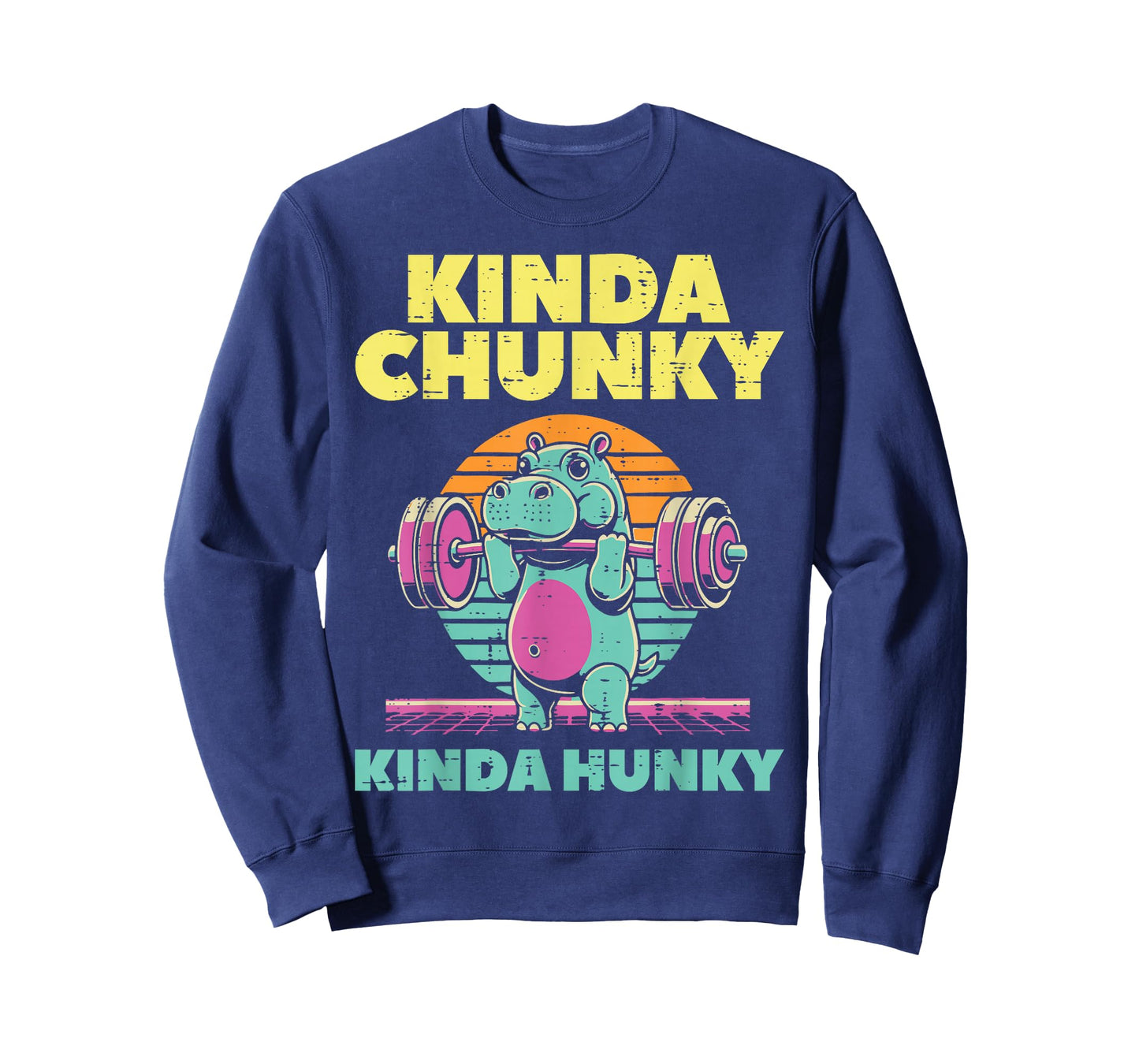 Gym Hippo Kinda Chunky Hunky Funny Workout Fitness Men Women T-Shirt