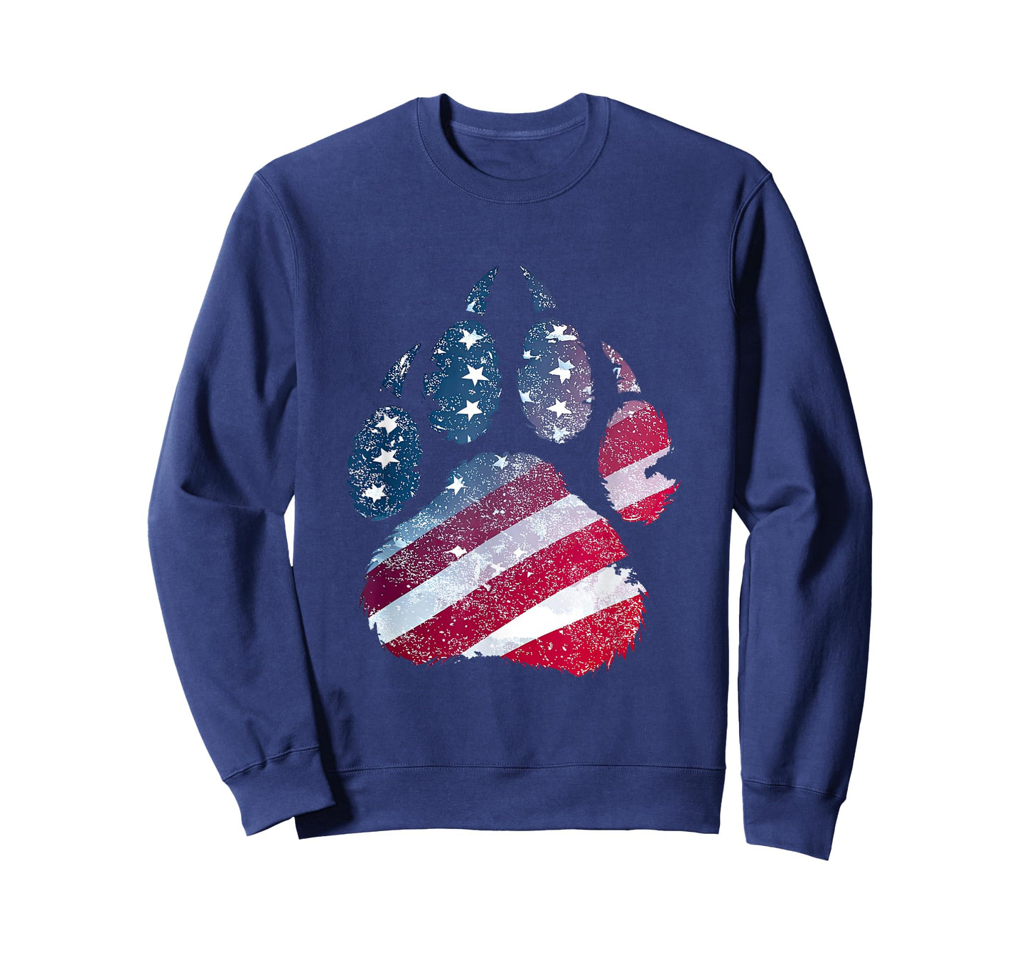 Patriotic Paw Print Look for Boys and Girls T-Shirt