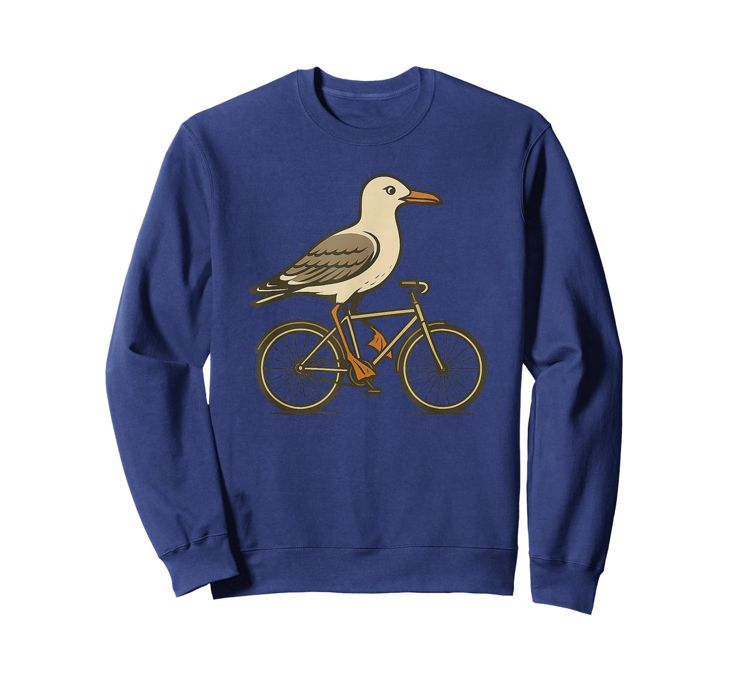 Funny Seagull with Bicycle Costume for Seagulls and Bikes T-Shirt