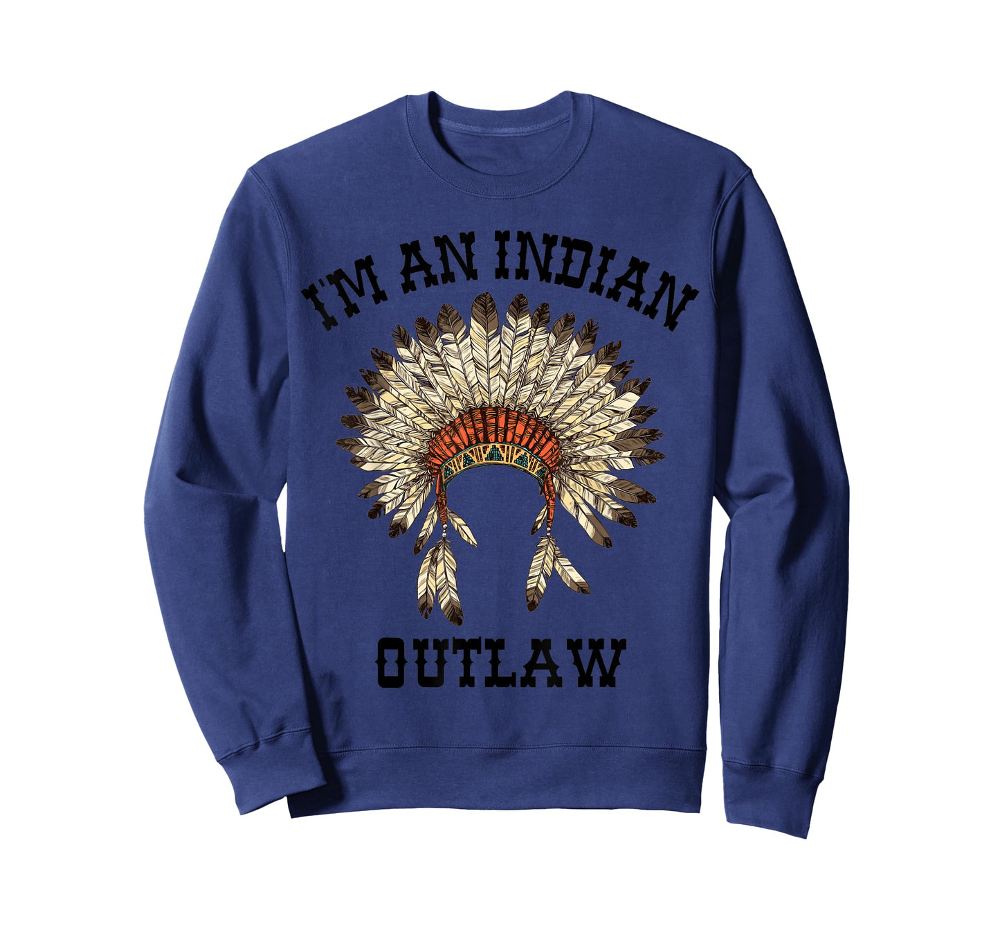 Vintage Indian Outlaw Classic T-Shirt - Women's Grey Classic Fit Short Sleeve T-Shirt - Small - Music Themed - Vacation Wear