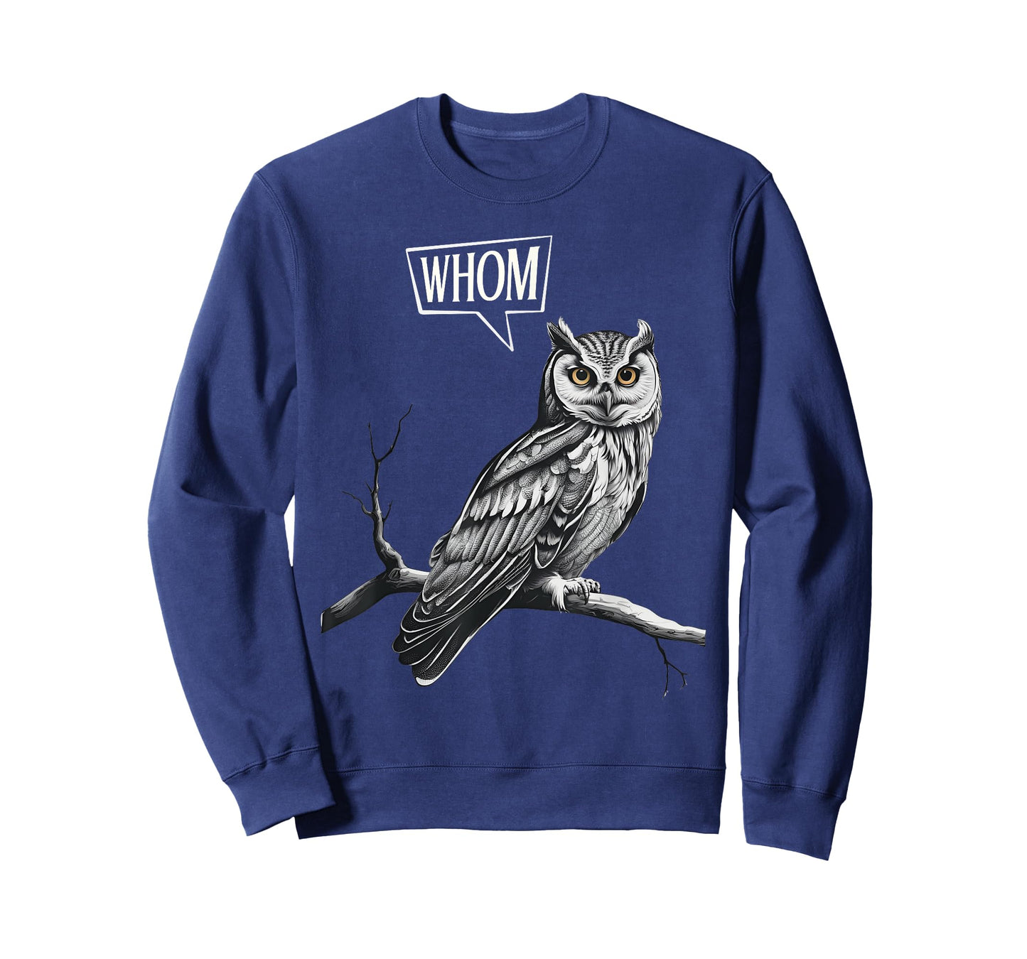 Funny Owl Whom Grammar Pun English Teacher Humor T-Shirt