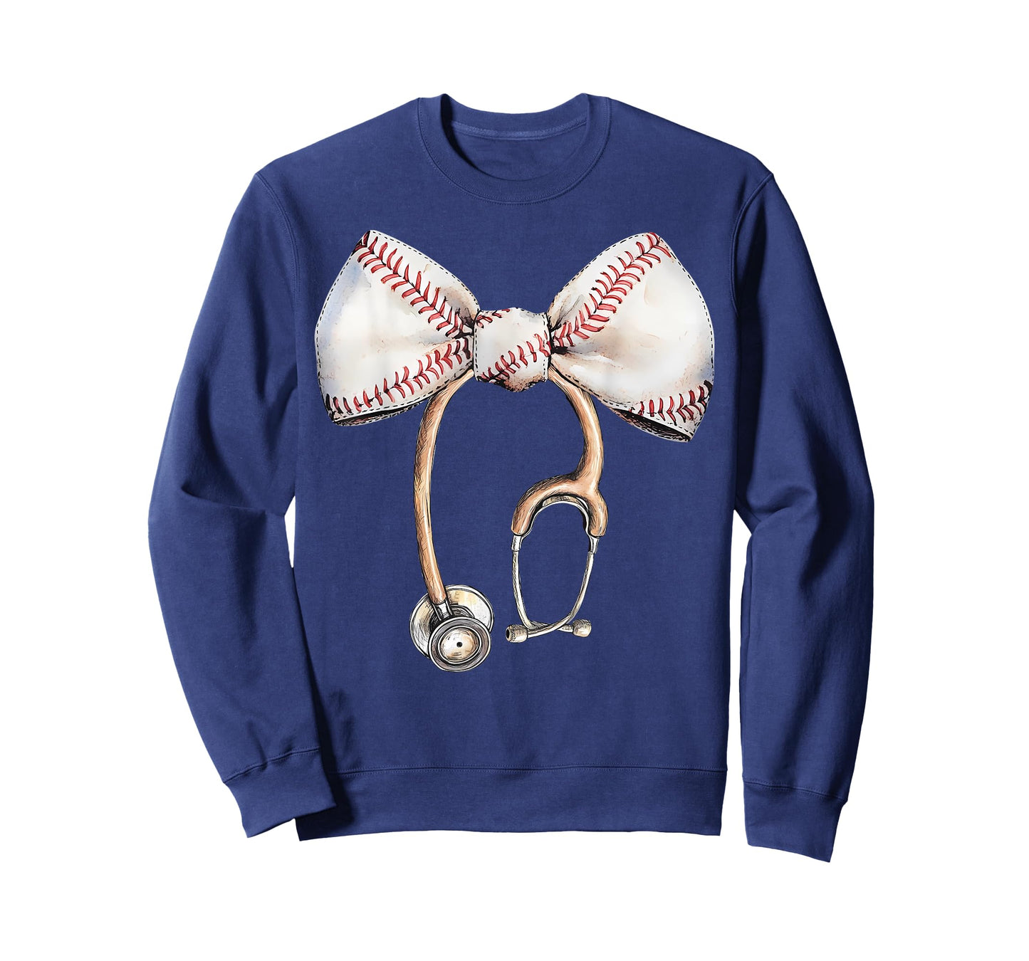 Coquette Bow Stethoscope Baseball Nurse RN Baseball Mama T-Shirt