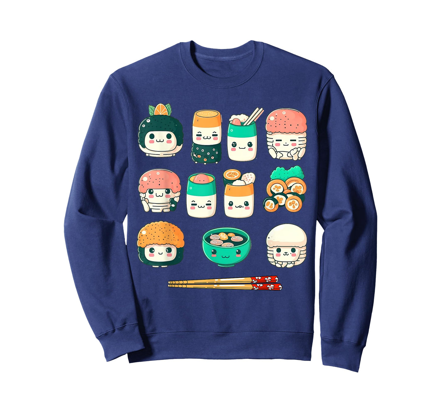 Funny Japanese Food Sushi Kawaii Sushi Lovers Anime Otaku T-Shirt