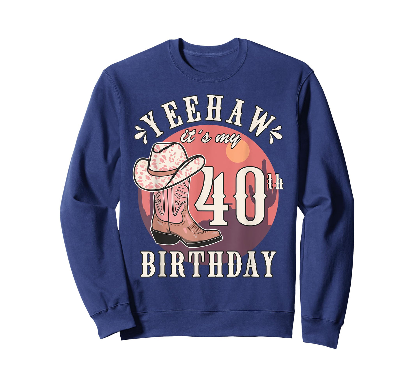 Cowgirl Yeehaw Its My 40th Birthday Country Western Girl T-Shirt