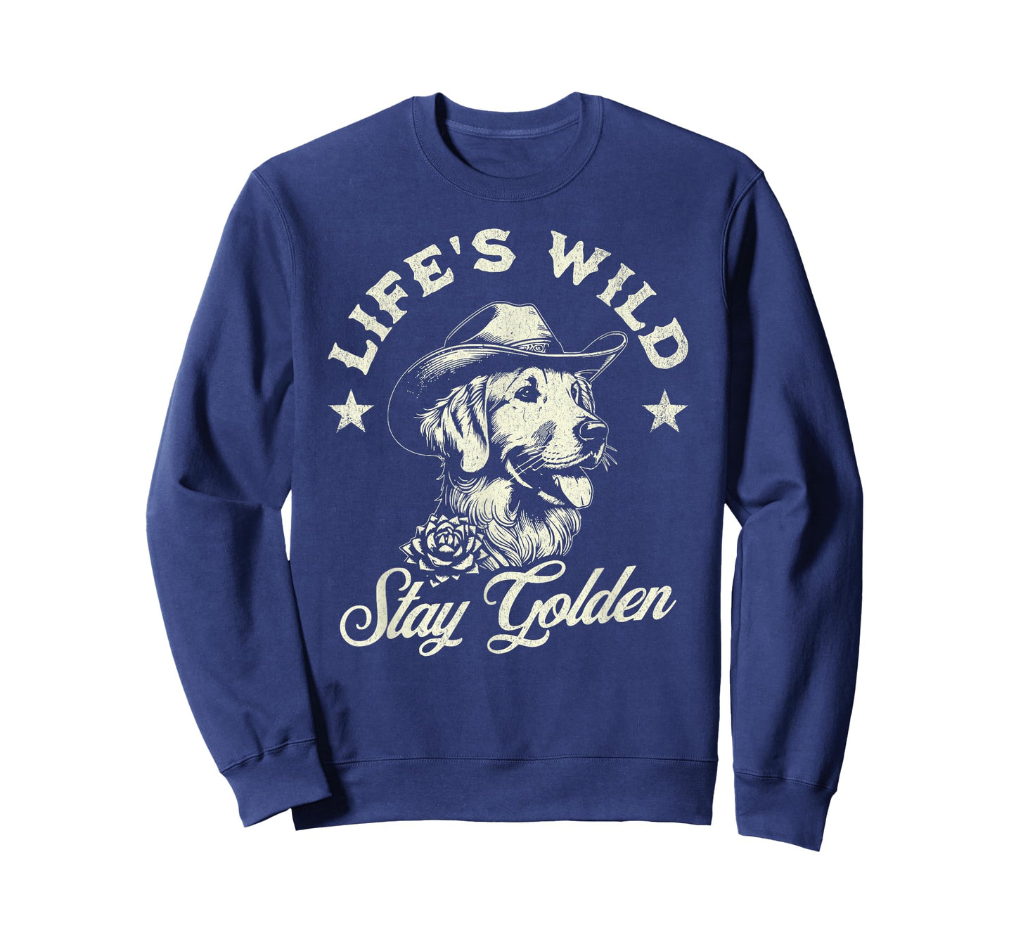 Golden Retriever Cowboy Dog for Men and Women Western Style T-Shirt