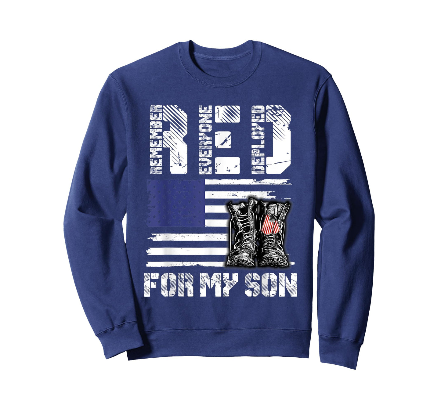RED Friday For My Son Remember Everyone Deployed Military T-Shirt