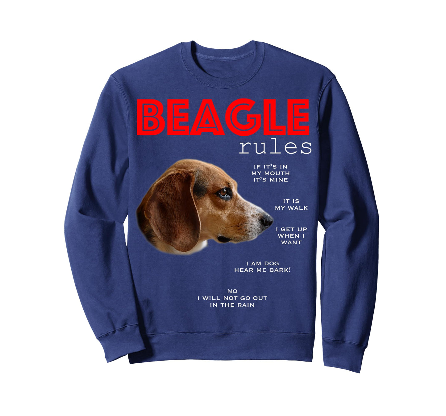 Funny Rules for The Owner of a Beagle T-Shirt Small