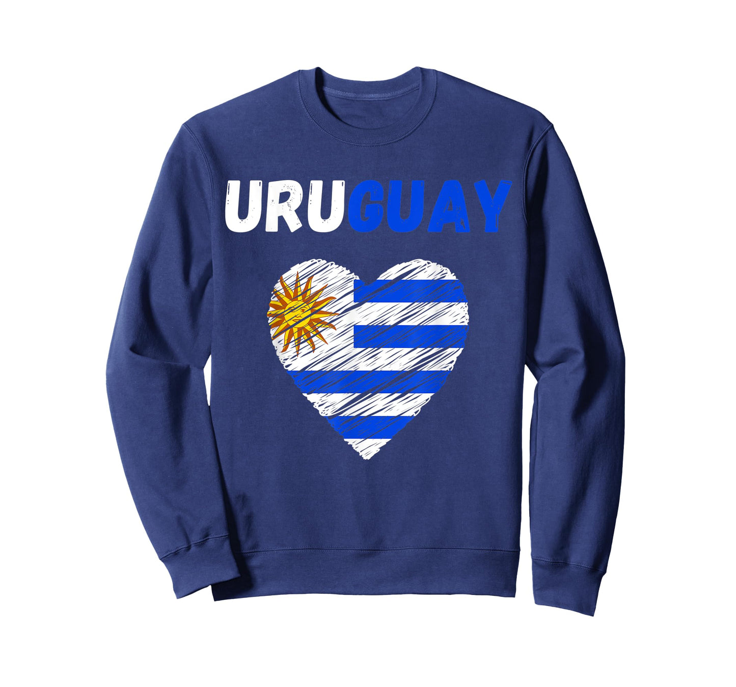 Uruguay Flag Holiday Uruguay Heart Uruguayan Flag T-Shirt
