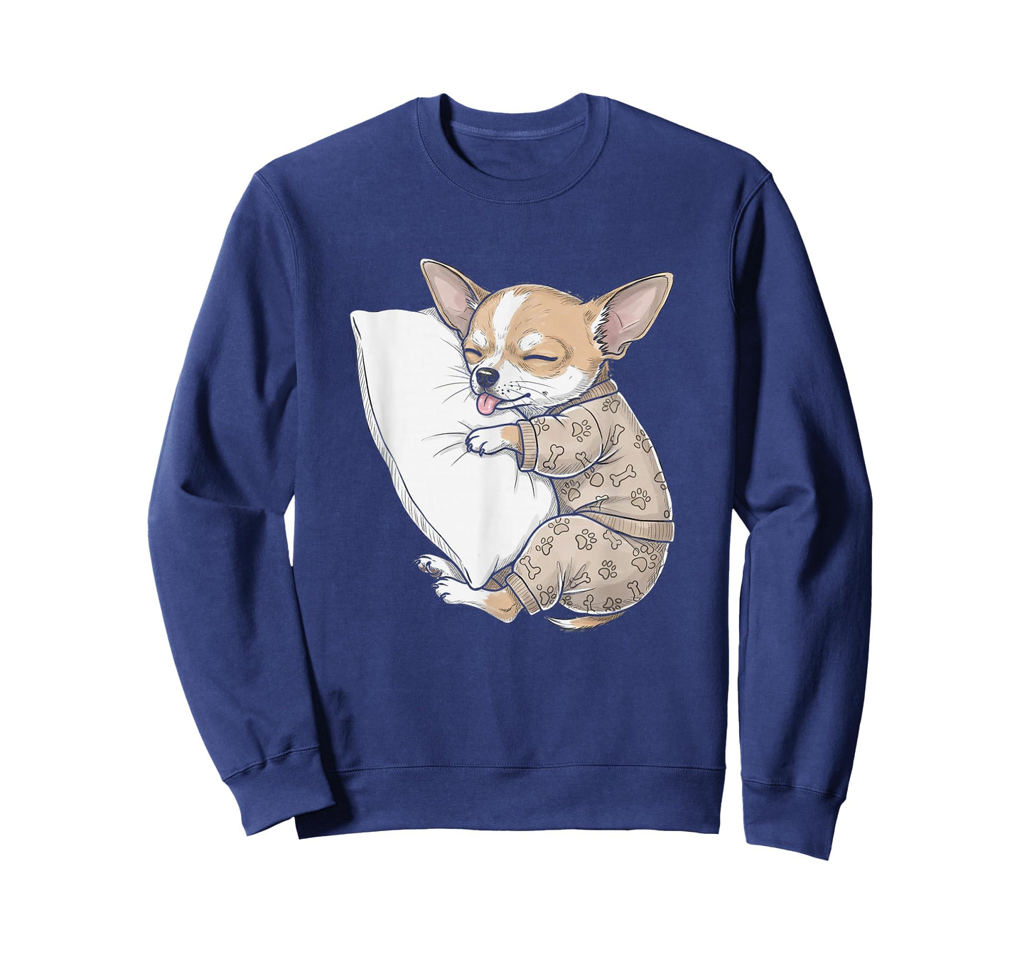 Funny Sleepy Chihuahua Pajama Men Women Kids T-Shirt
